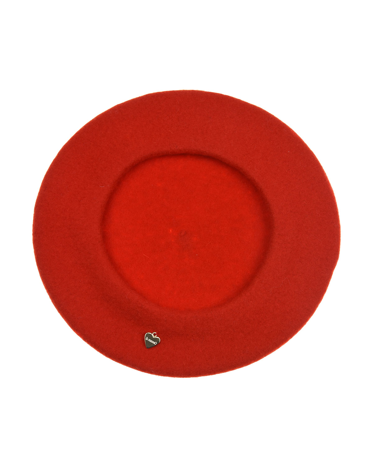 Красный берет из шерсти с подвеской в форме сердечка Il Trenino детский, размер 52 - фото 5