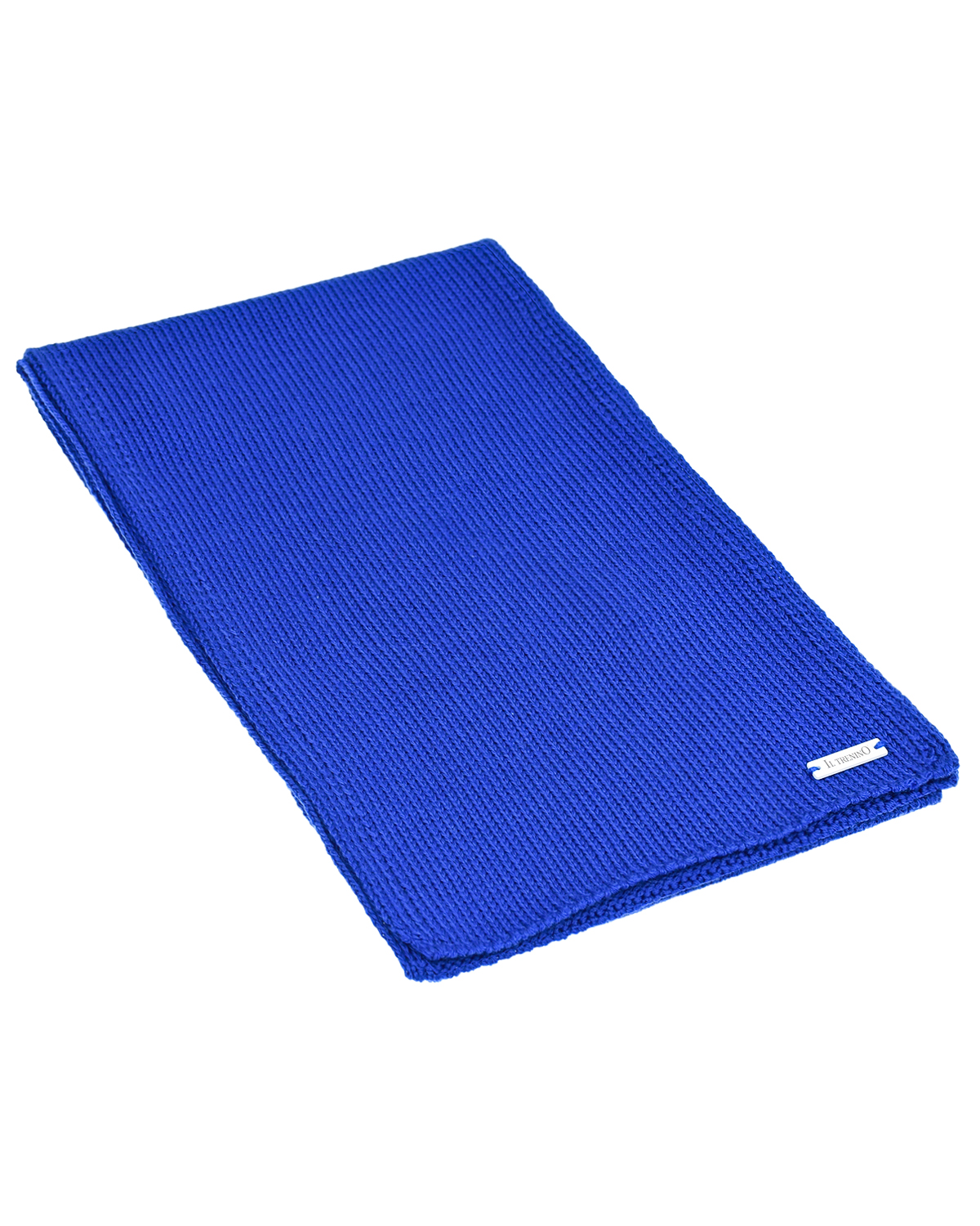 Ярко-синий шарф 140х19 см Il Trenino детское, размер unica