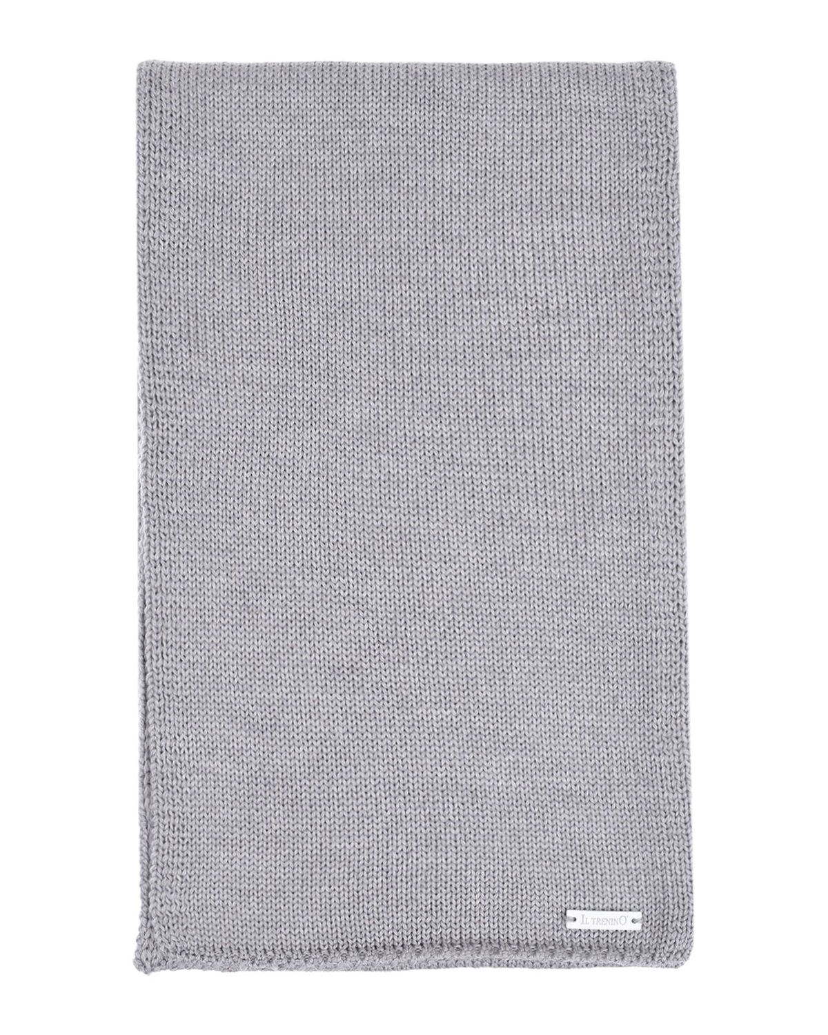 Серый шерстяной шарф, 140x19 см Il Trenino детский, размер unica - фото 2