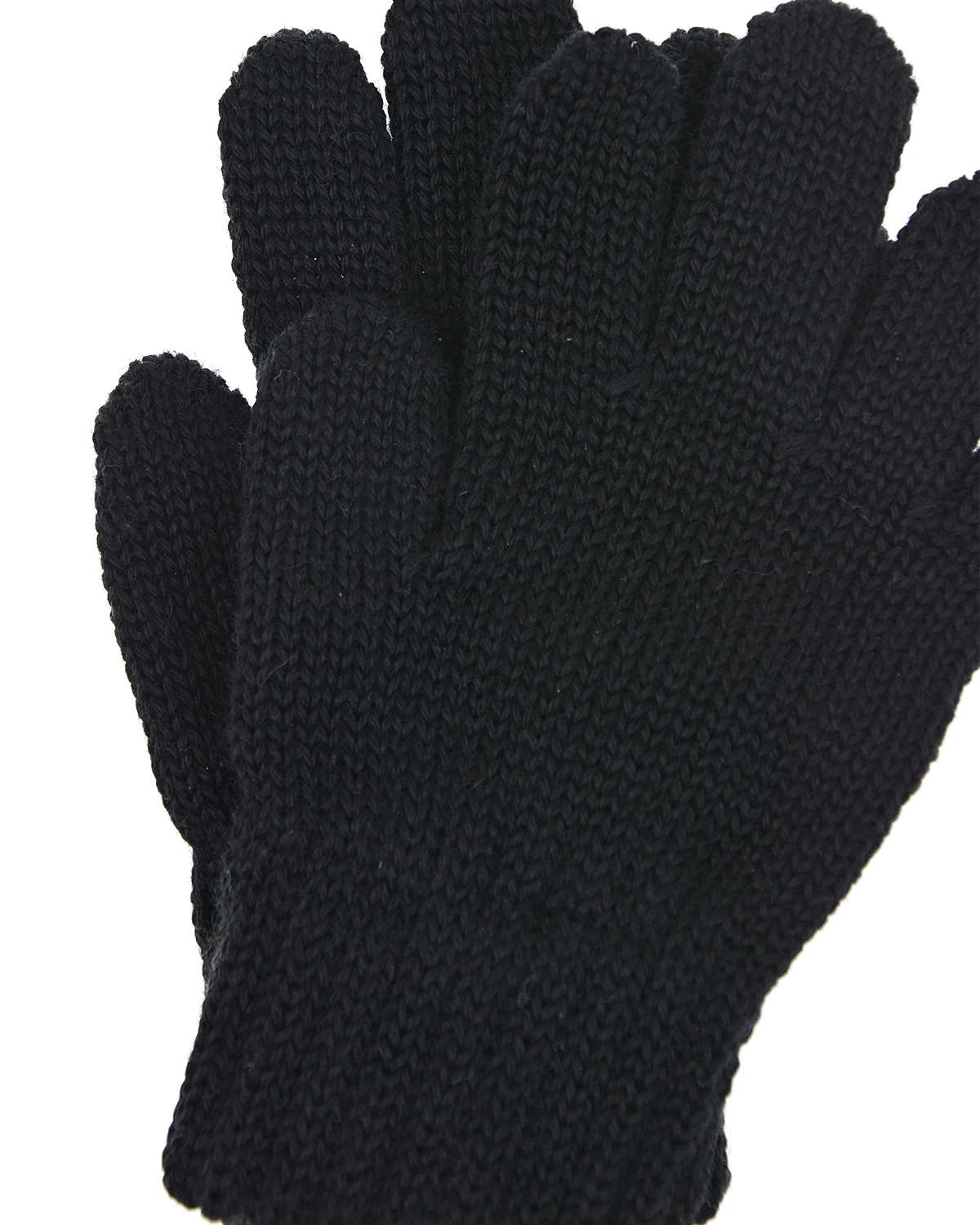 Черные перчатки из шерсти MaxiMo детские, размер 1, цвет черный - фото 2