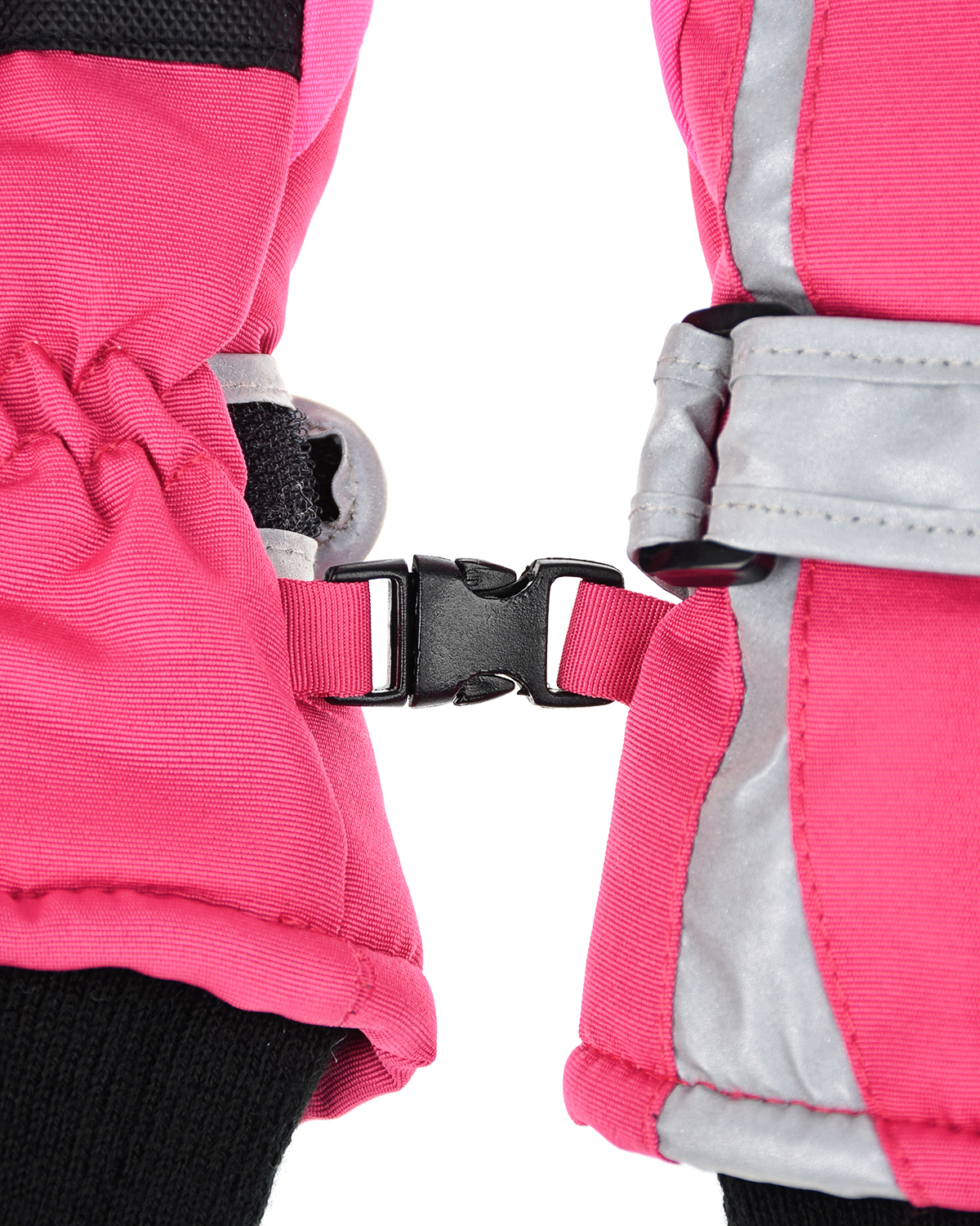 Розовые непромокаемые перчатки со светоотражающими вставками MaxiMo детские, размер 4, цвет розовый - фото 3