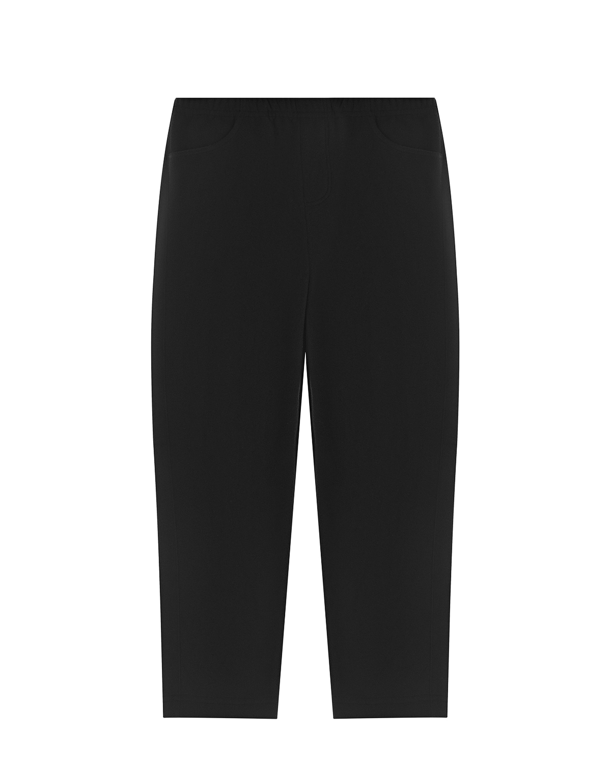 Черные флисовые брюки Poivre Blanc детские, размер 92, цвет черный