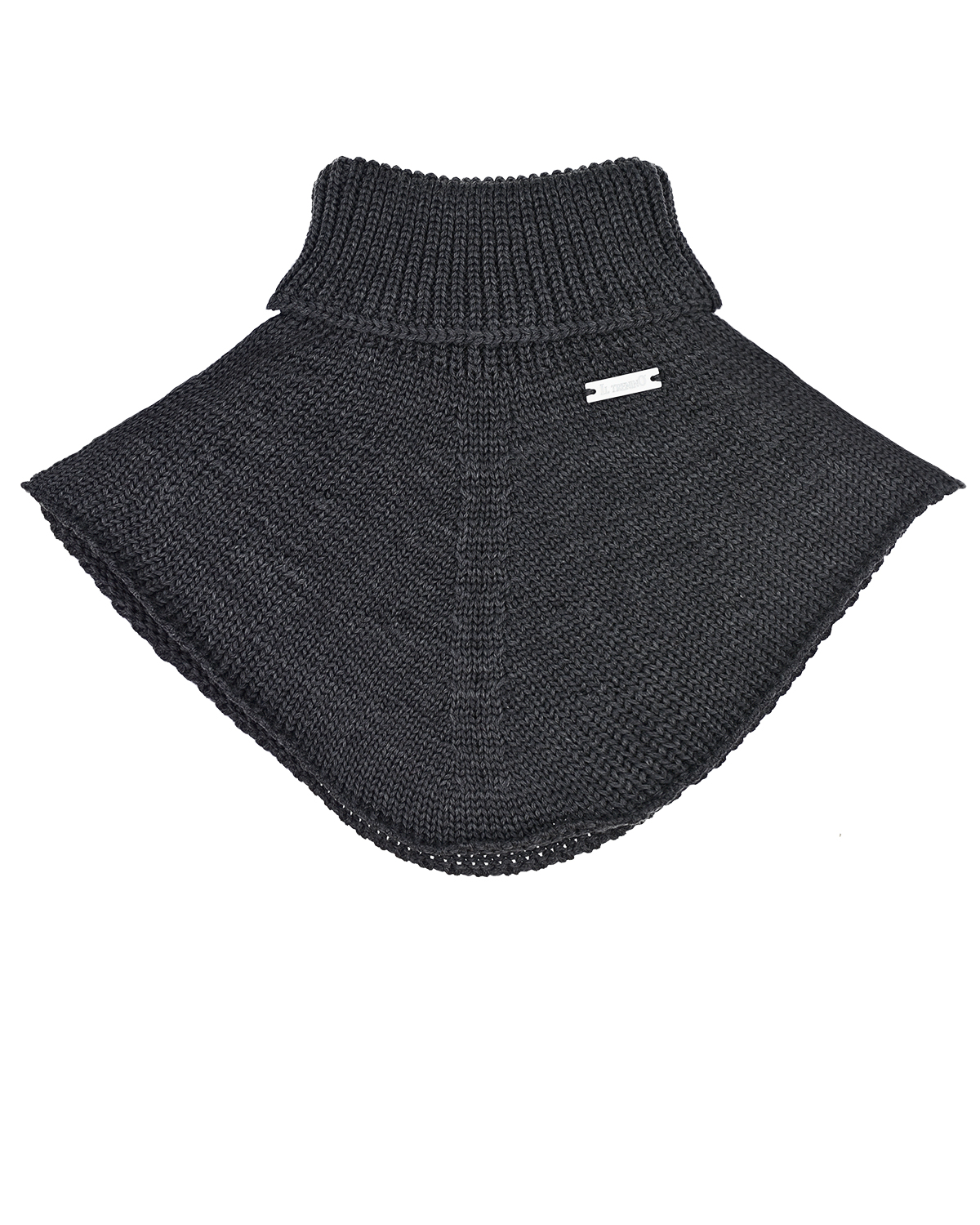Темно-серый шарф-ворот из шерсти Il Trenino детское, размер unica - фото 1