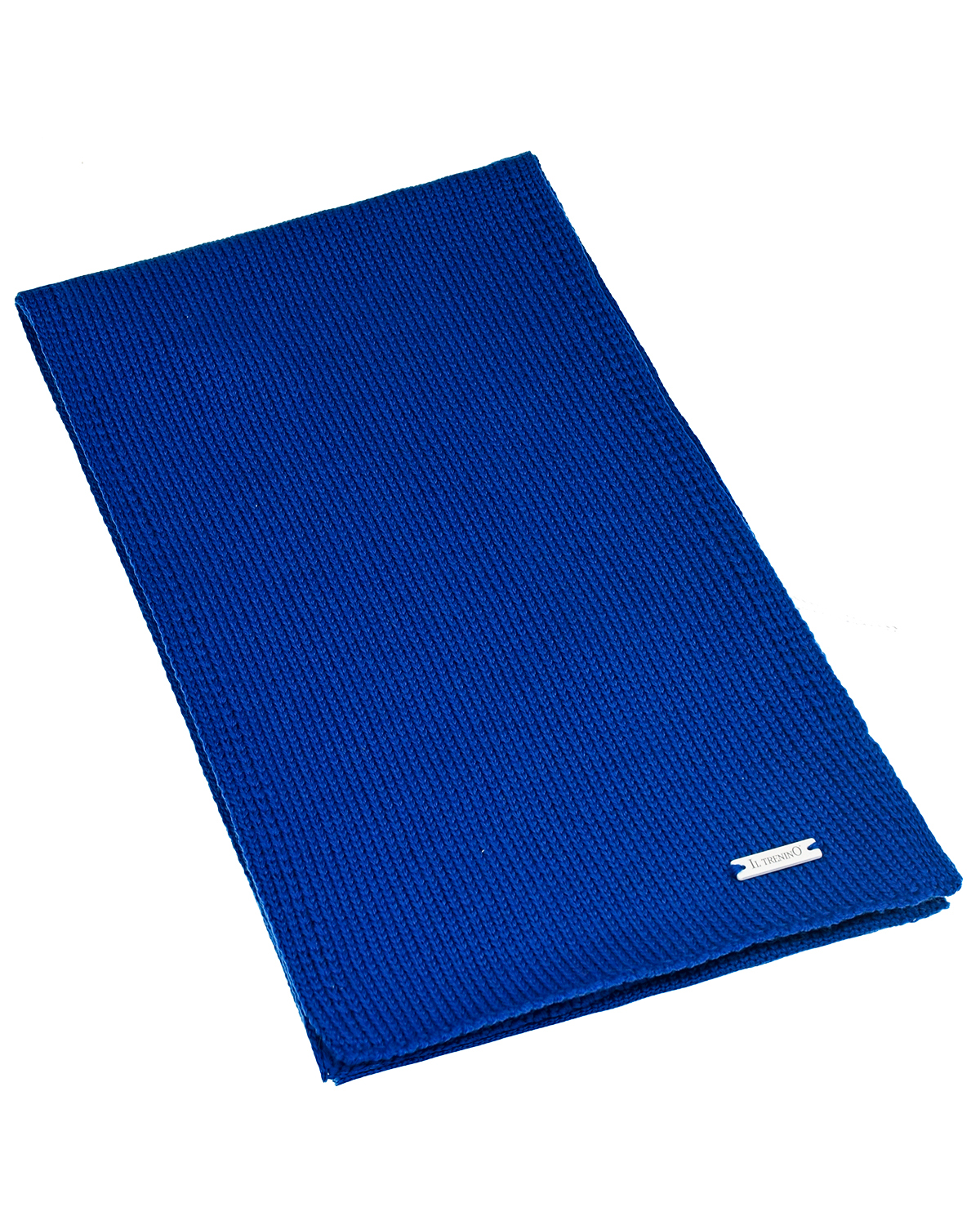 Ярко-синий шарф 134х20 см. Il Trenino детское, размер unica