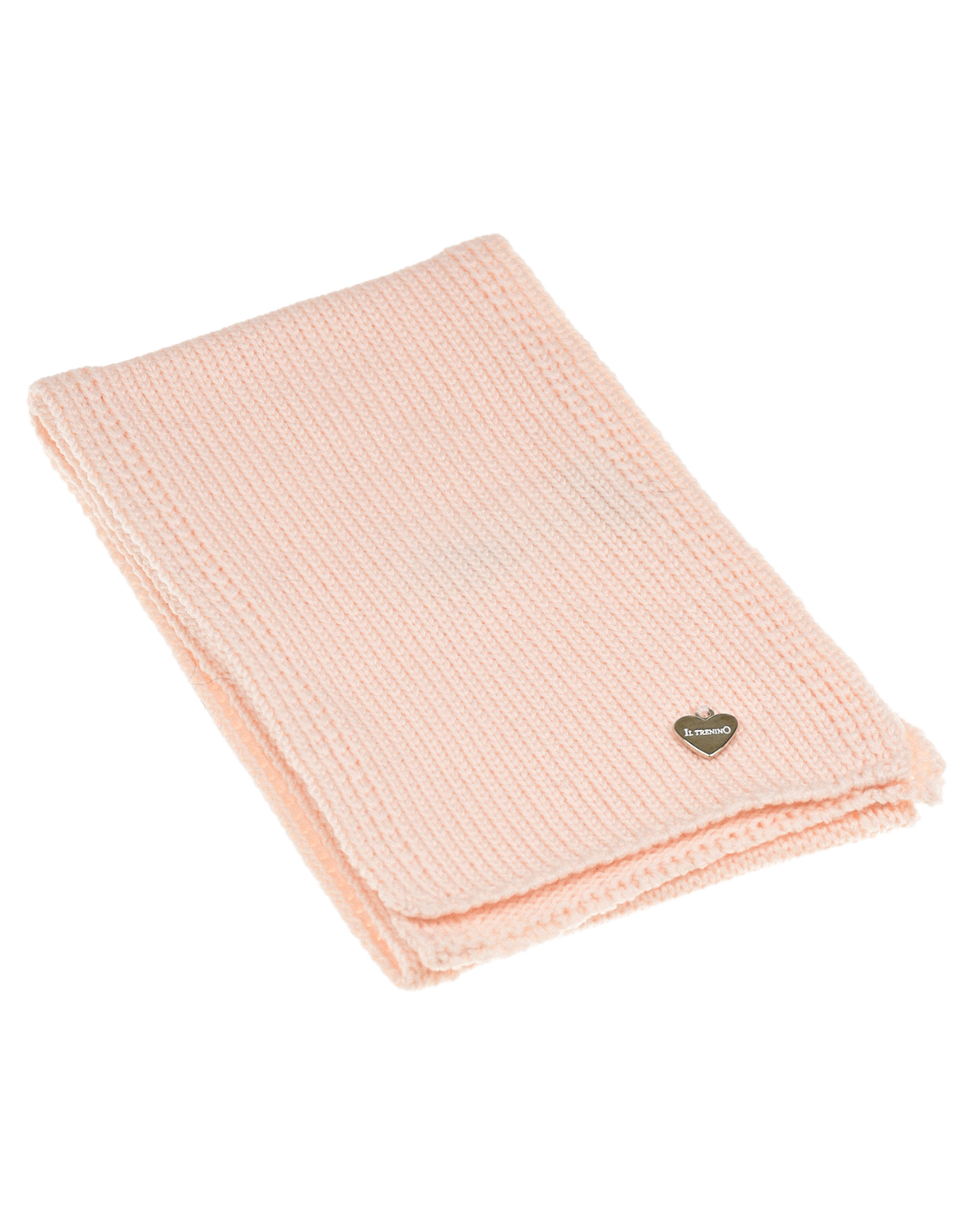 Розовый базовый шарф, 88x13 см Il Trenino детский, размер unica