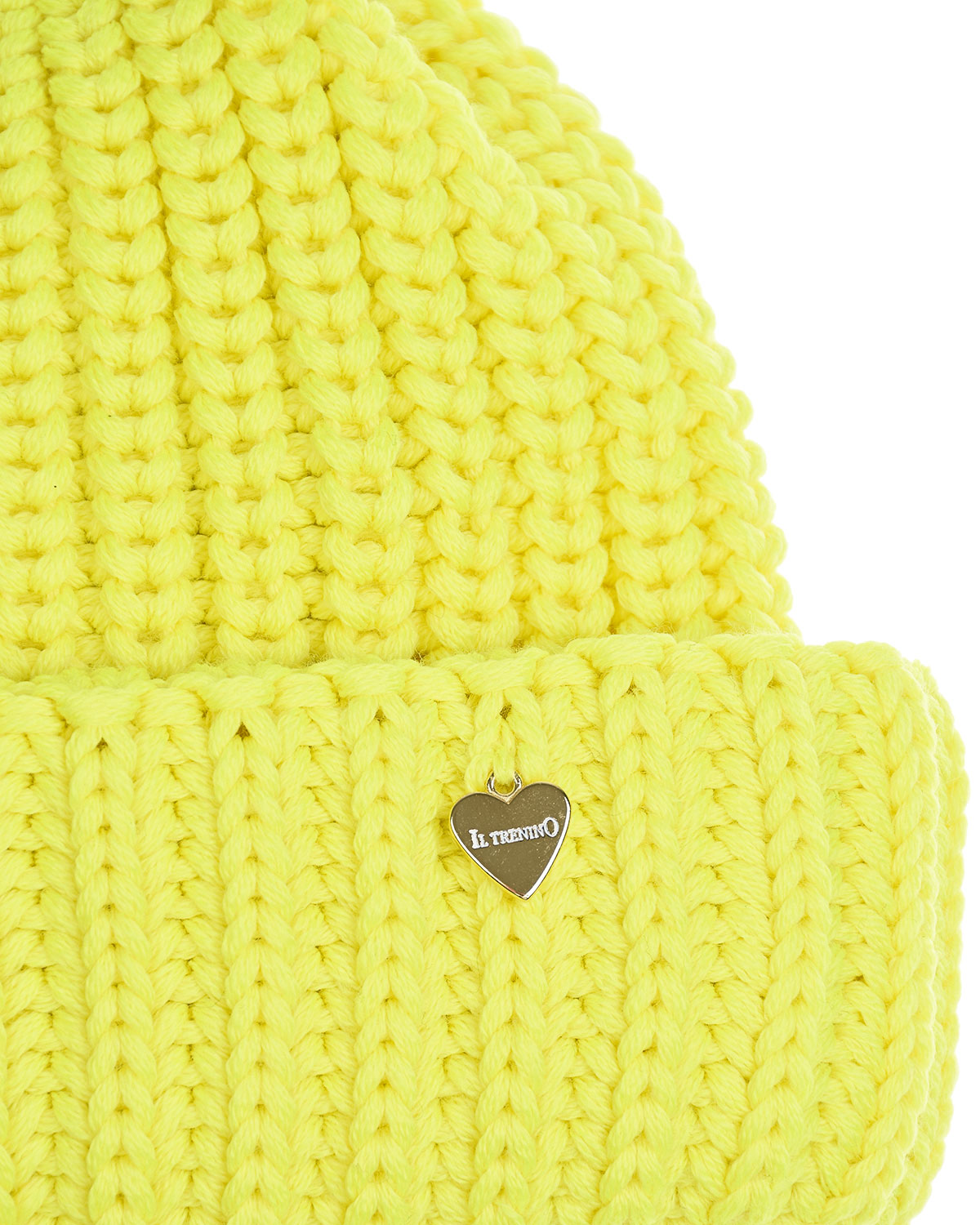 Желтая шапка с отворотом Il Trenino детская, размер 55, цвет желтый - фото 3