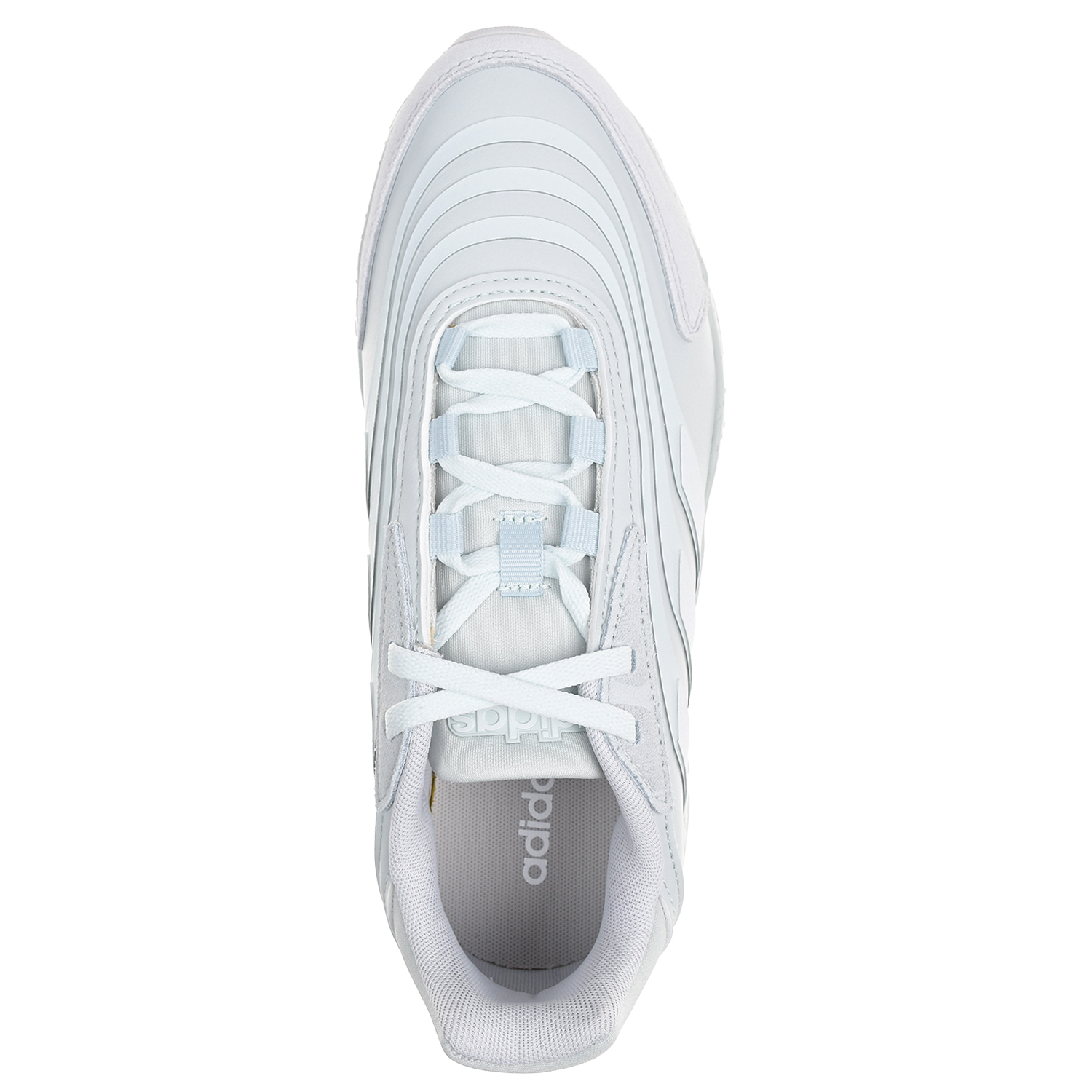Однотонные белые кроссовки Adidas детские, размер 38, цвет белый - фото 4