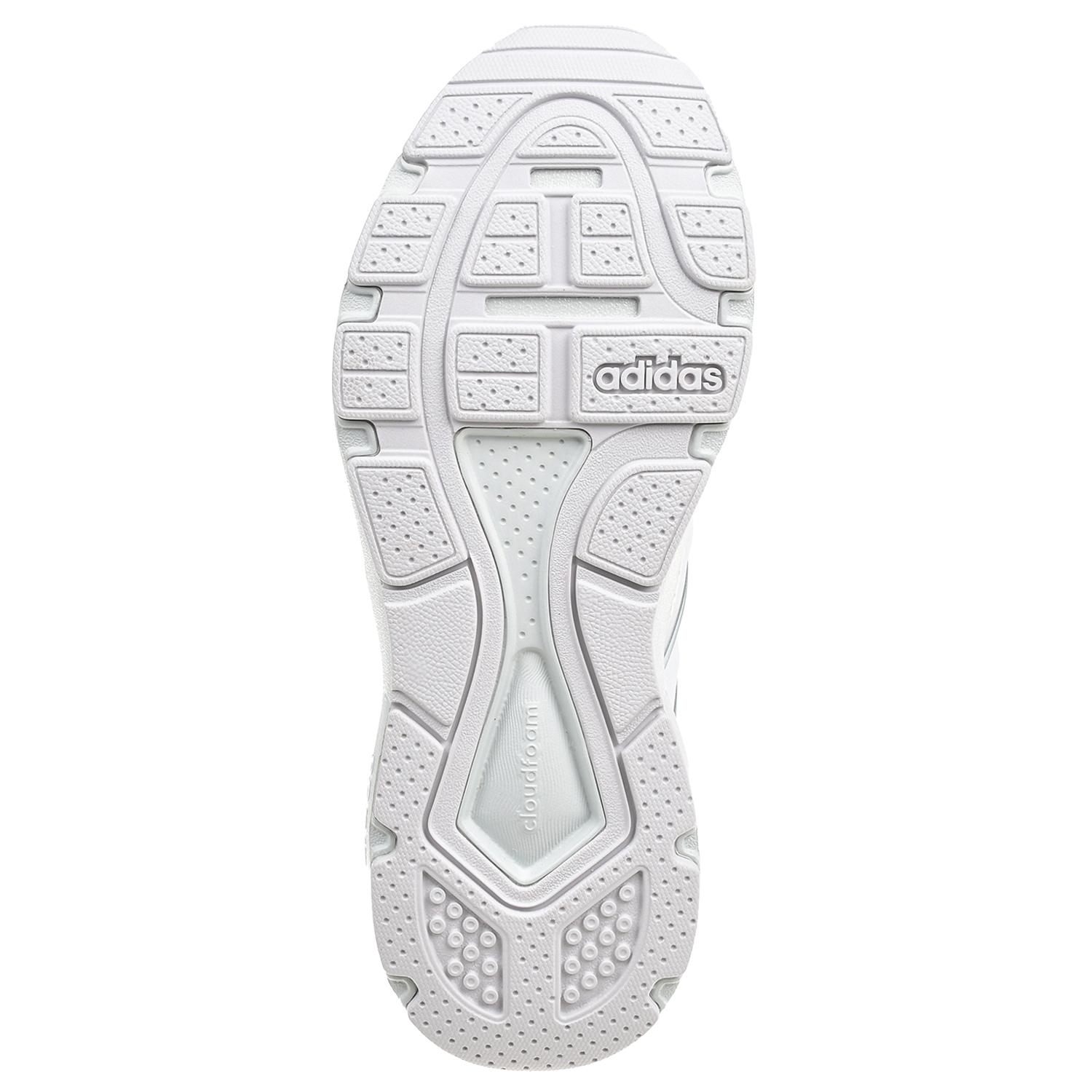 Однотонные белые кроссовки Adidas детские, размер 38, цвет белый - фото 5