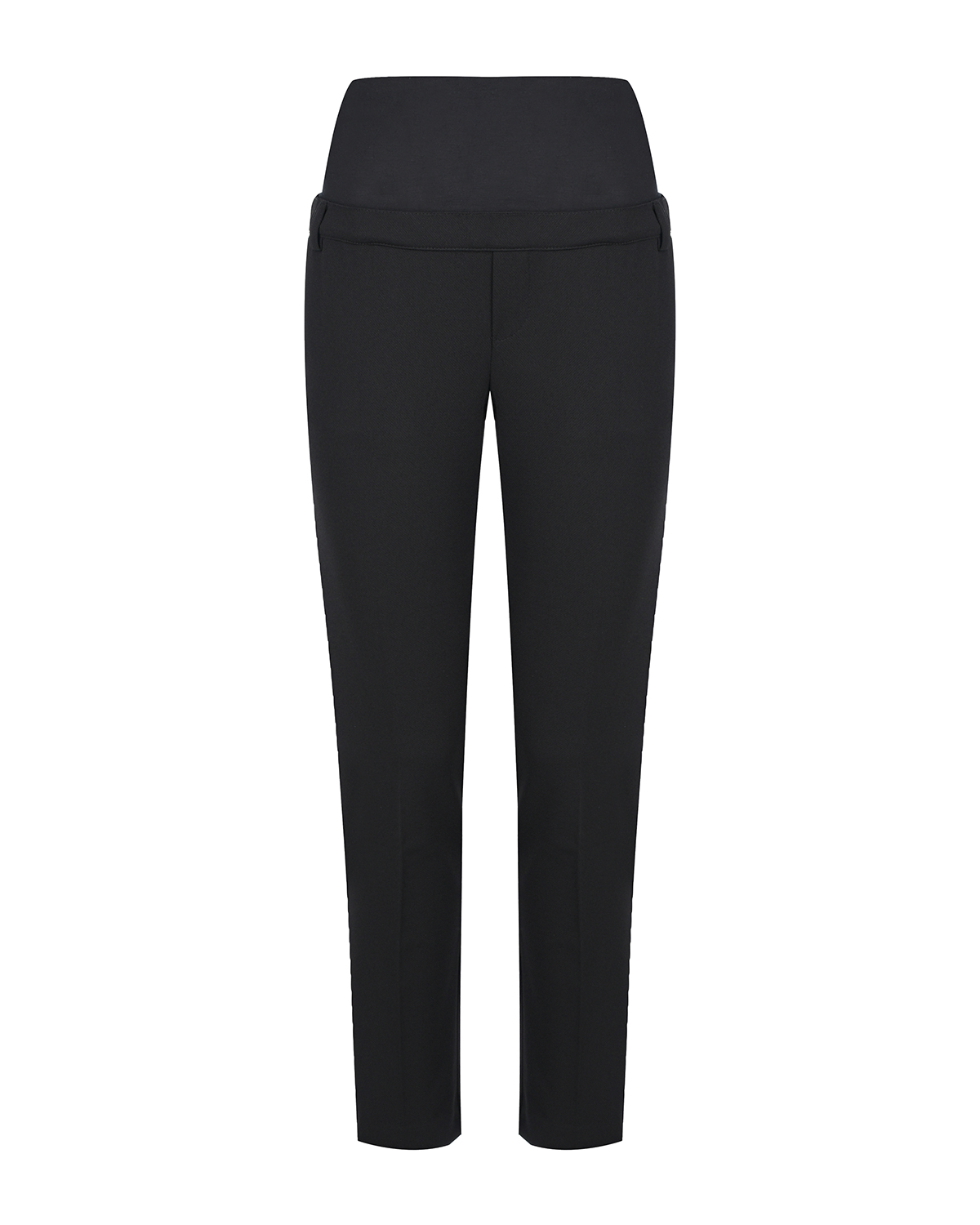 Черные офисные брюки для беременных Pietro Brunelli, размер 38, цвет черный