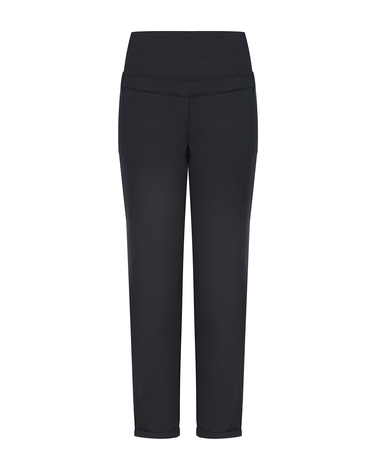 Черные трикотажные брюки для беременных Pietro Brunelli, размер 38, цвет черный