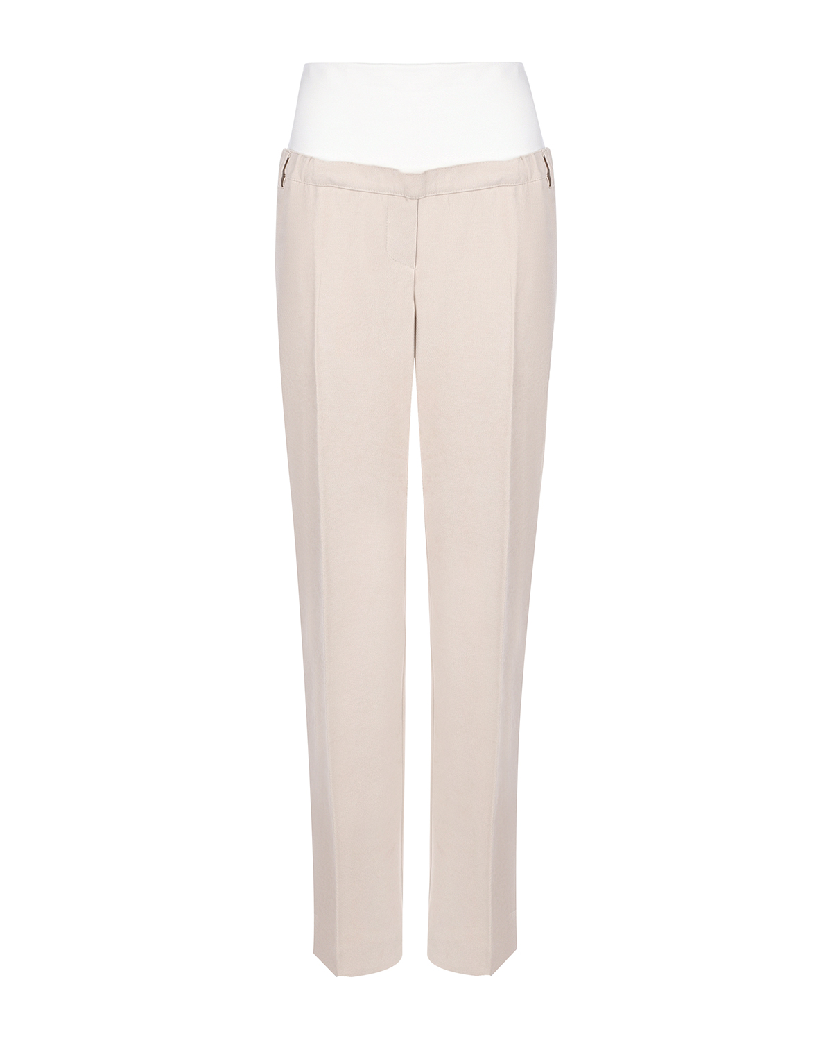 Вельветовые брюки для беременных Pietro Brunelli, размер 38, цвет кремовый - фото 1