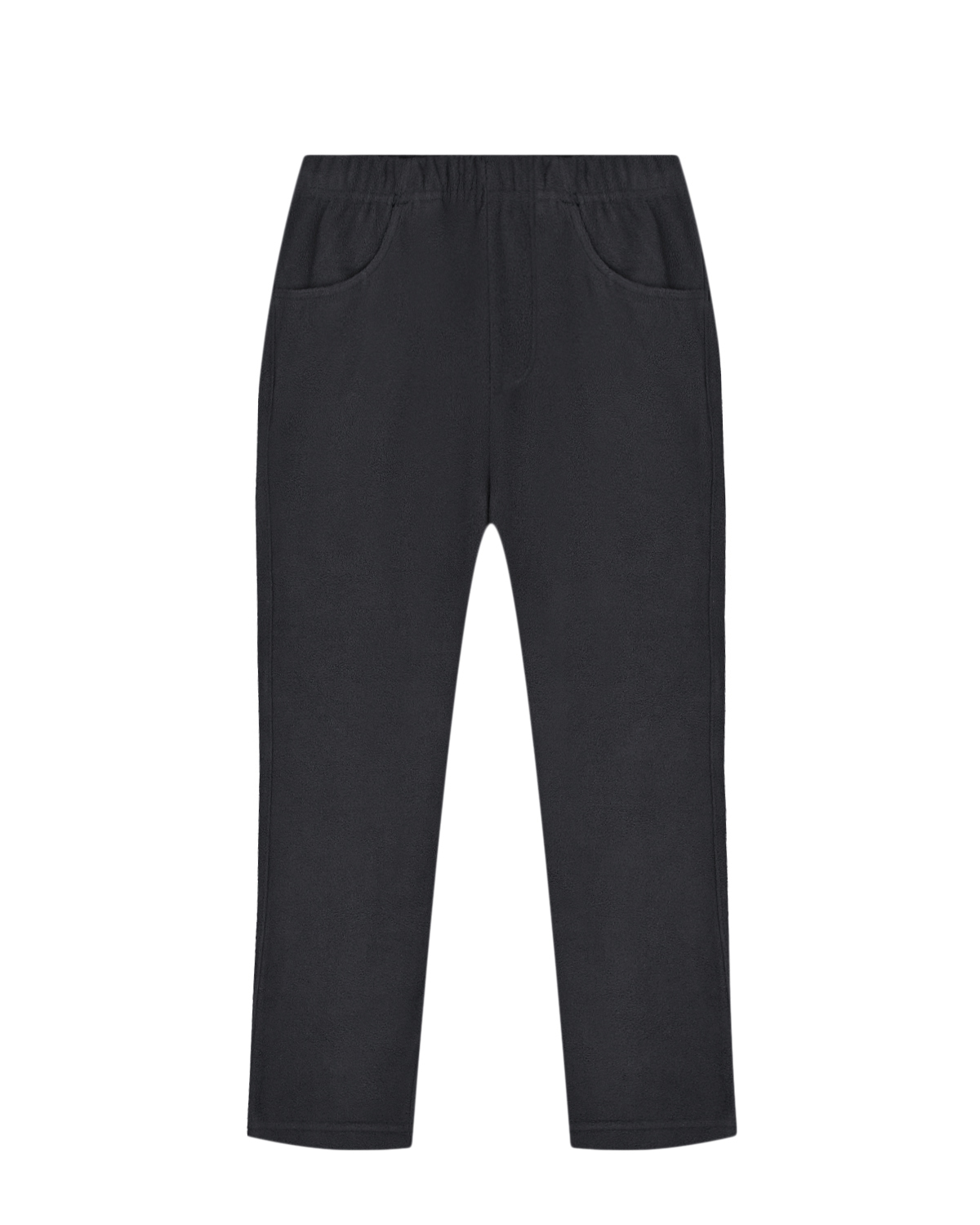 Базовые черные брюки из флиса Poivre Blanc детские, размер 98, цвет черный