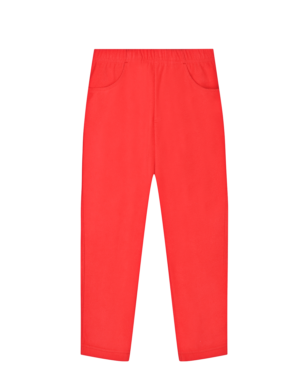 Красные флисовые брюки Poivre Blanc детские, размер 98, цвет красный