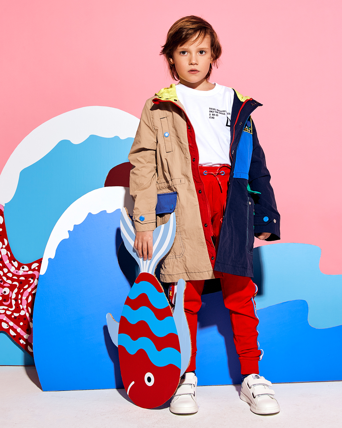 Куртка в стиле color block Marc Jacobs (The) детская, размер 104, цвет мультиколор Куртка в стиле color block Marc Jacobs (The) детская - фото 2