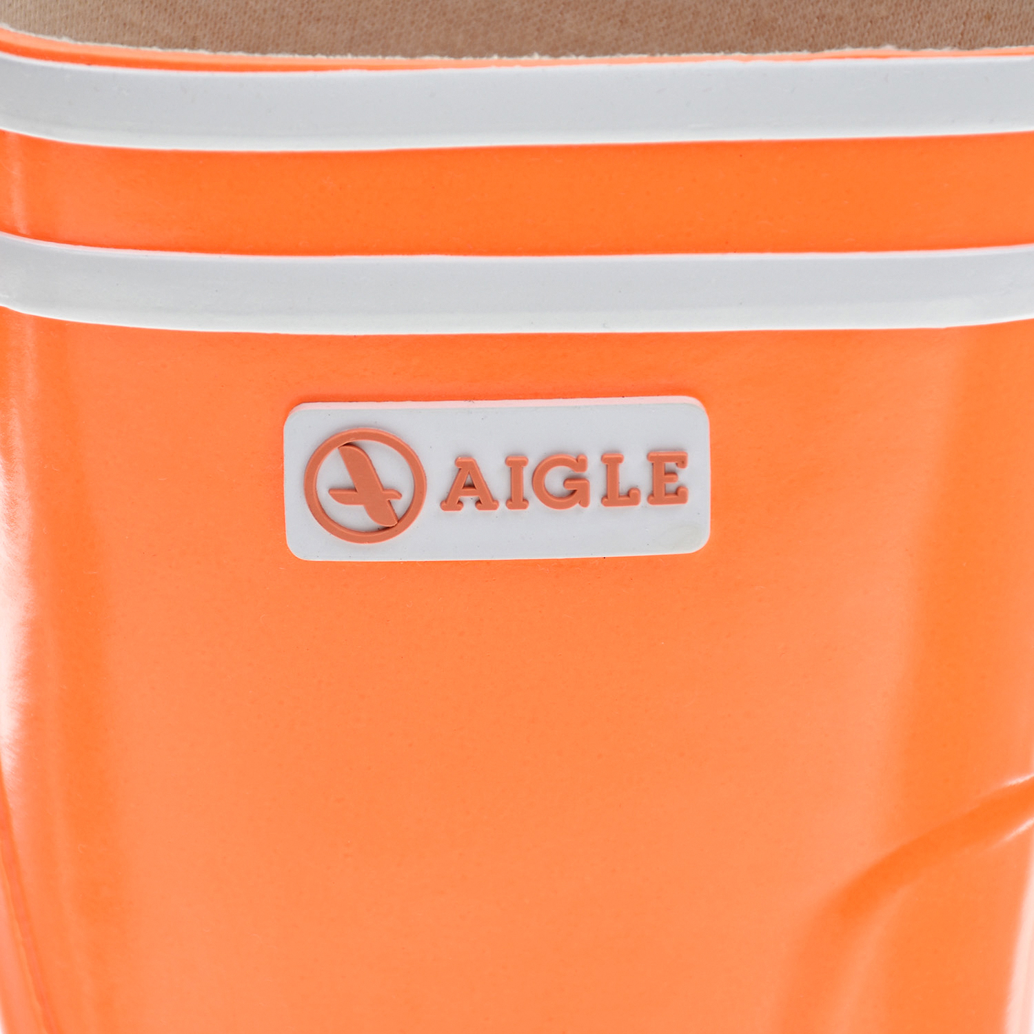 Оранжевые резиновые сапоги AIGLE детские, размер 26, цвет оранжевый - фото 7