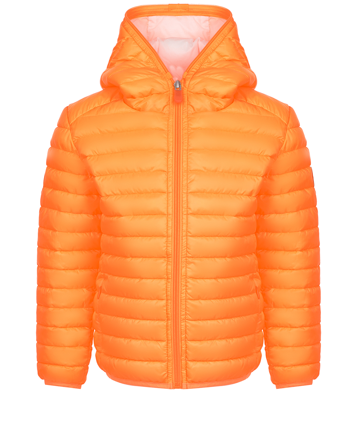 Оранжевая нейлоновая куртка Save the Duck голубое стеганое пальто с капюшоном save the duck детское