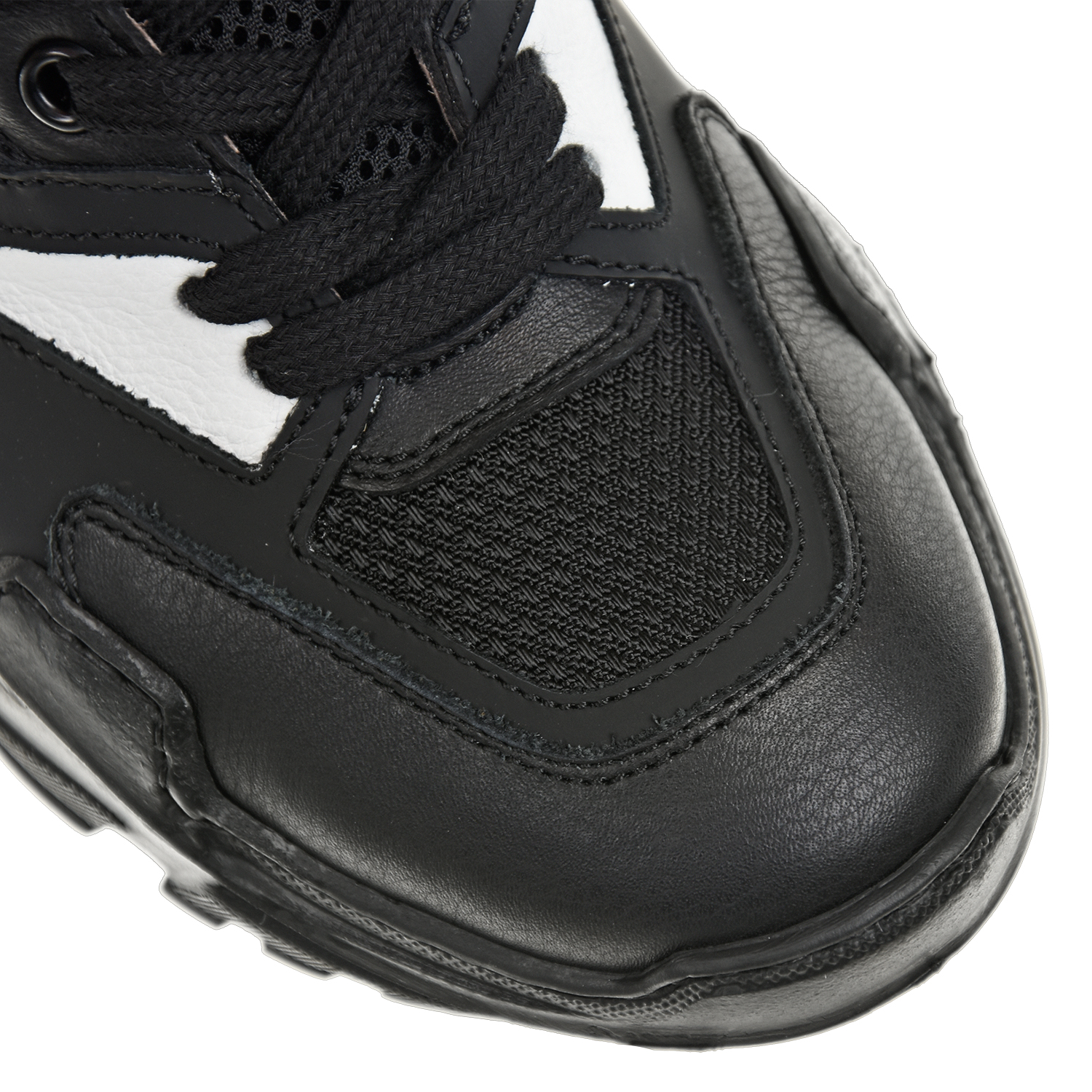 Черные кроссовки с контрастными вставками Jarrett детские - фото 6