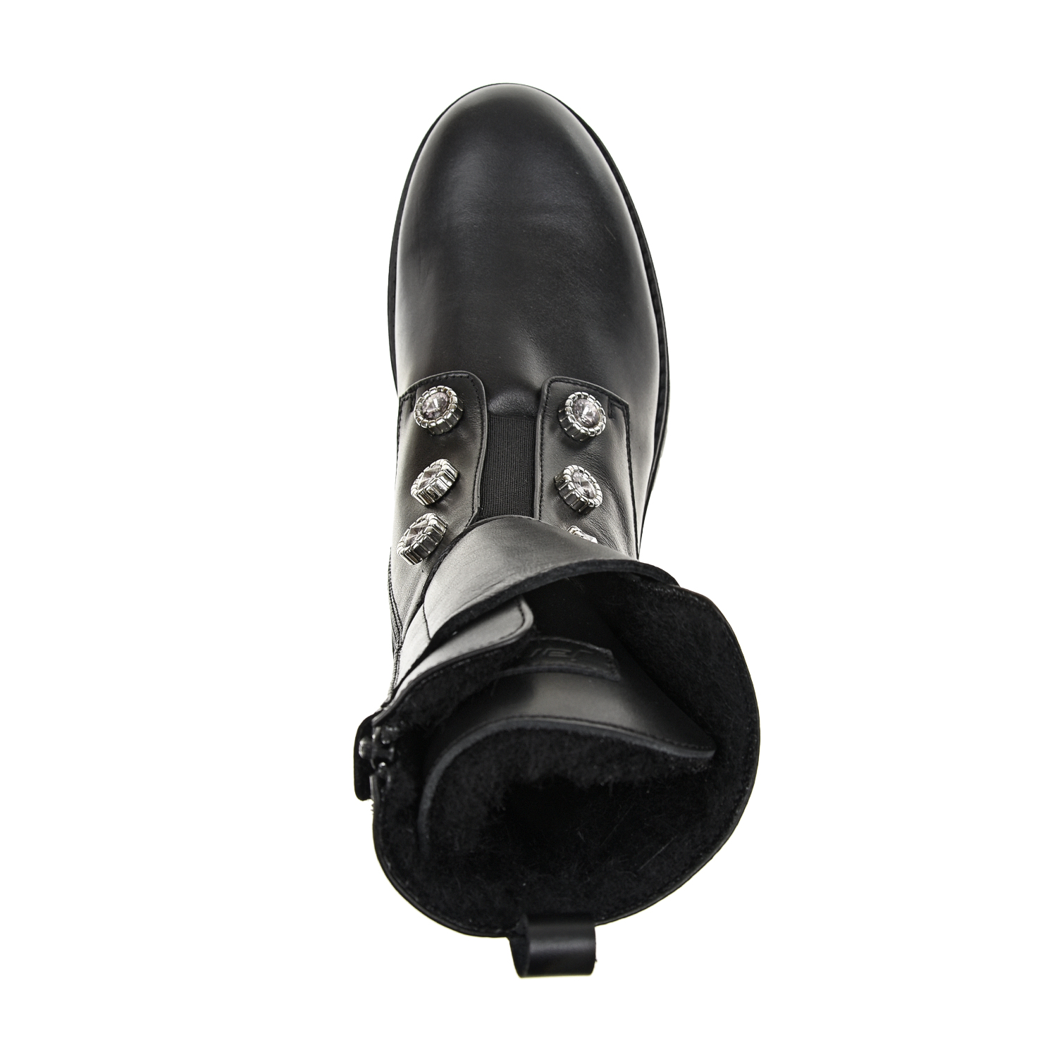 Высокие кожаные ботинки с шерстяной подкладкой Jarrett, размер 37, цвет черный - фото 5