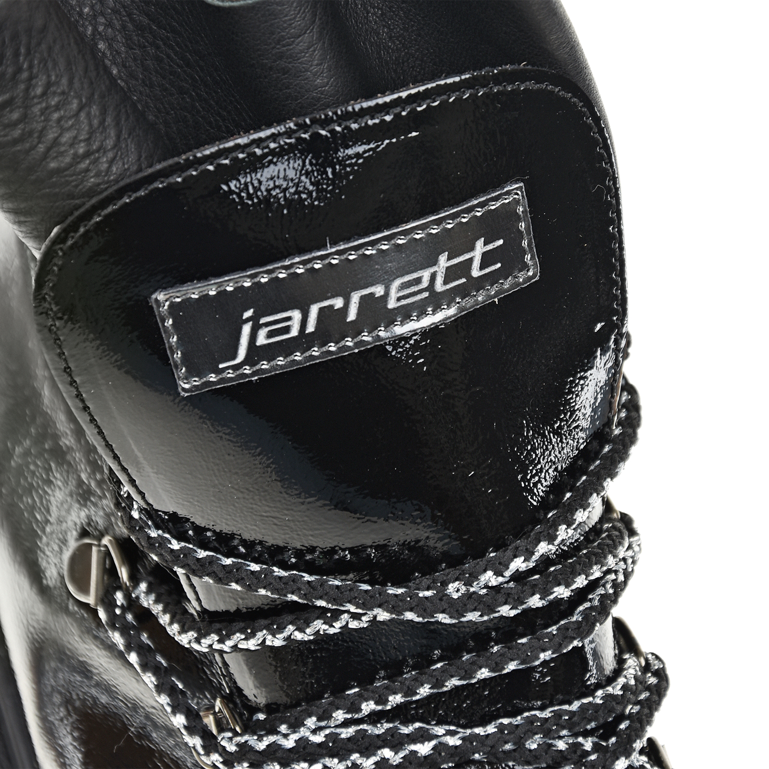 Высокие лакированные ботинки из кожи Jarrett, размер 40, цвет черный - фото 8