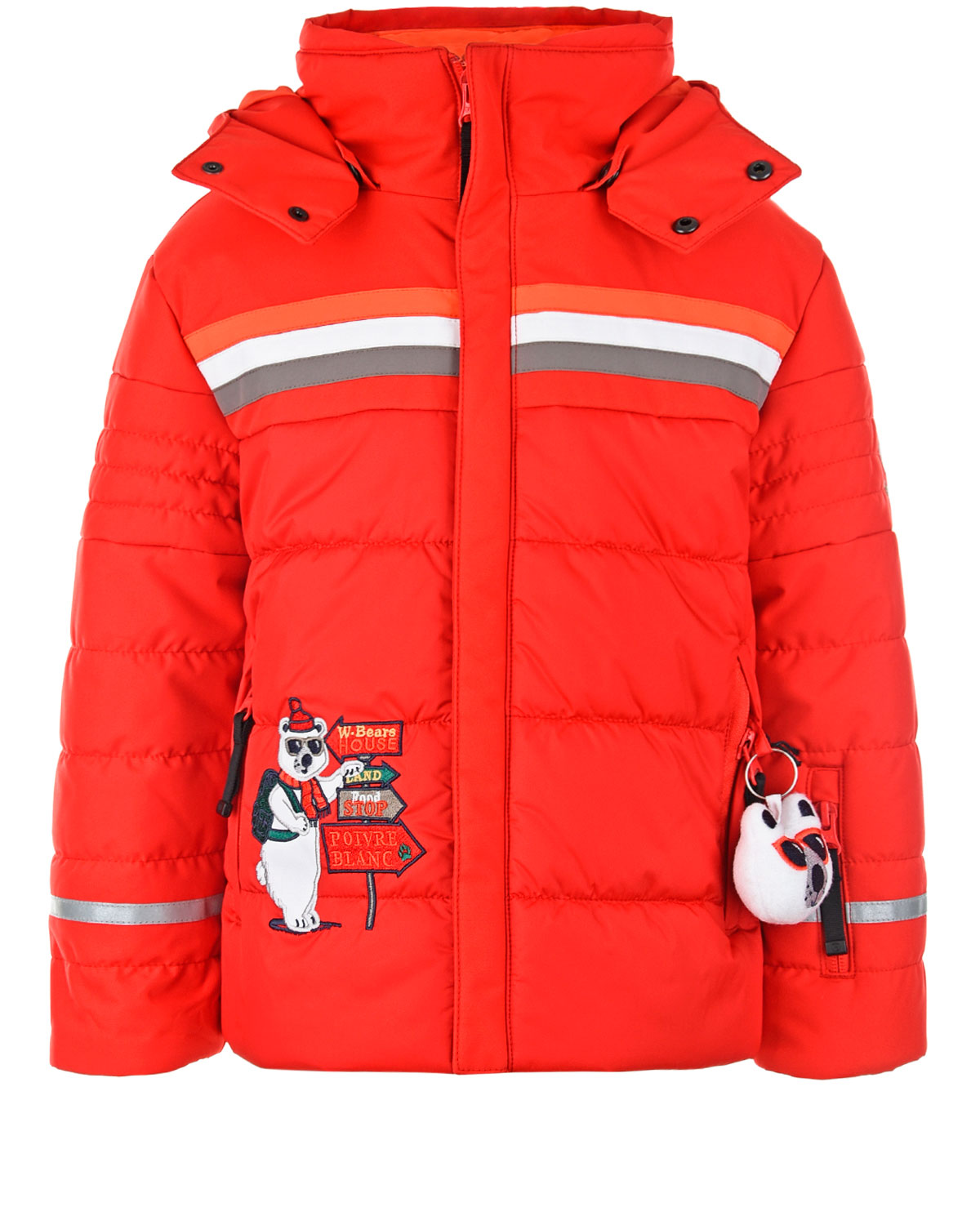 Комплект из куртки и полукомбинезона с аппликацией "мишка" Poivre Blanc детский - фото 2