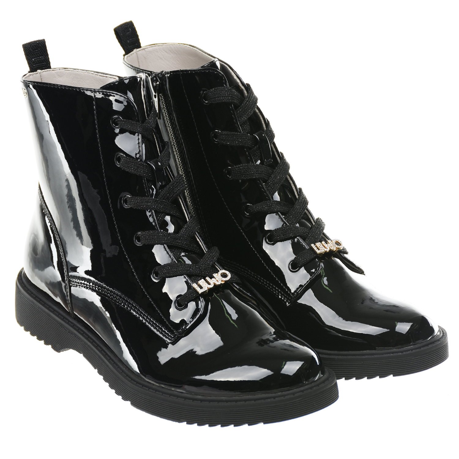 Черные лакированные ботинки Liu Jo детские, размер 29, цвет черный - фото 1