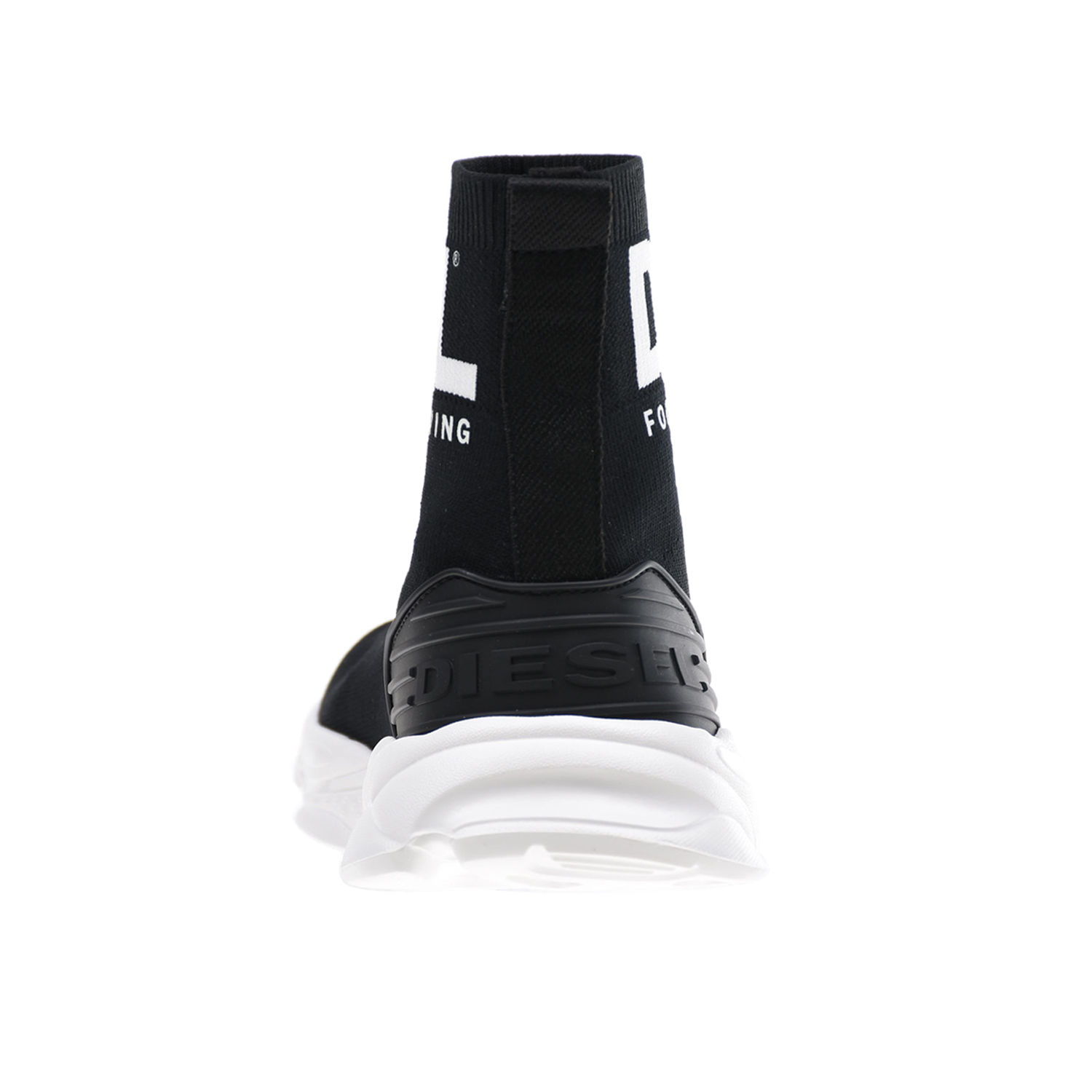Эластичные кроссовки с рельефной подошвой Diesel детские, размер 37, цвет черный - фото 3