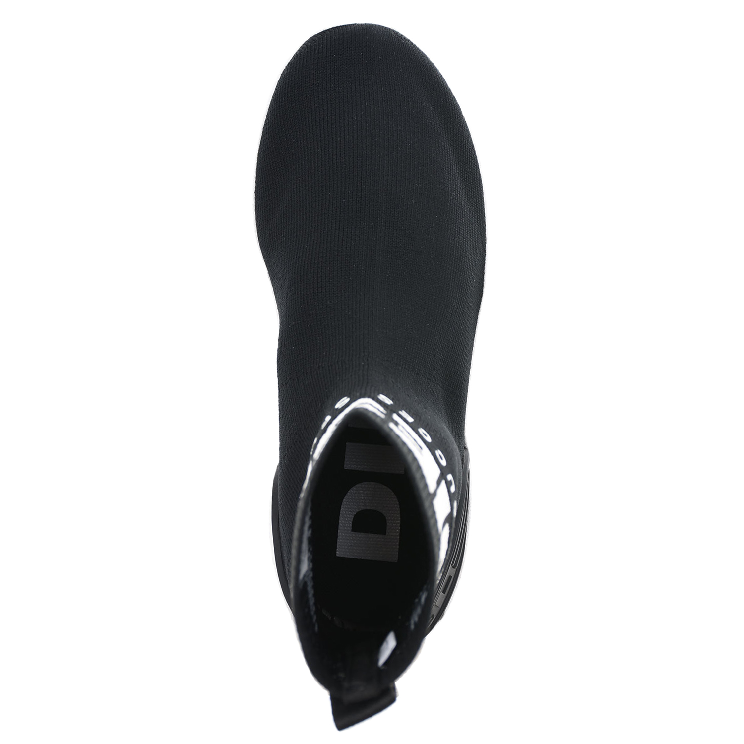 Эластичные кроссовки с рельефной подошвой Diesel детские, размер 37, цвет черный - фото 4