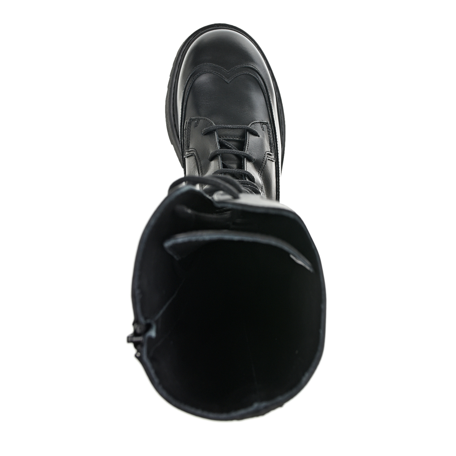 Высокие ботинки со шнуровкой Emporio Armani детские, размер 36, цвет черный - фото 5