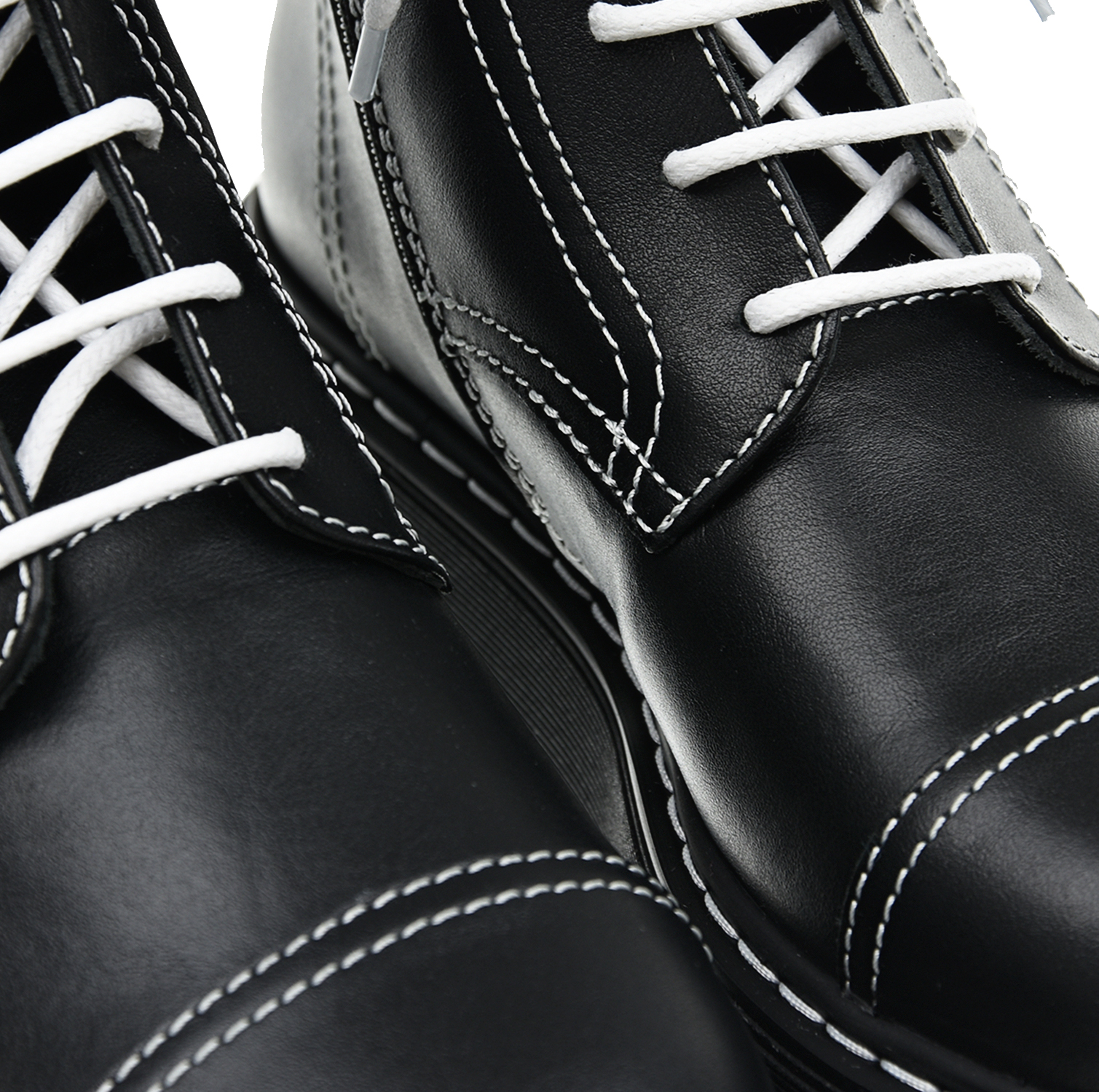 Высокие ботинки с белыми шнурками Emporio Armani детские, размер 34, цвет черный - фото 7
