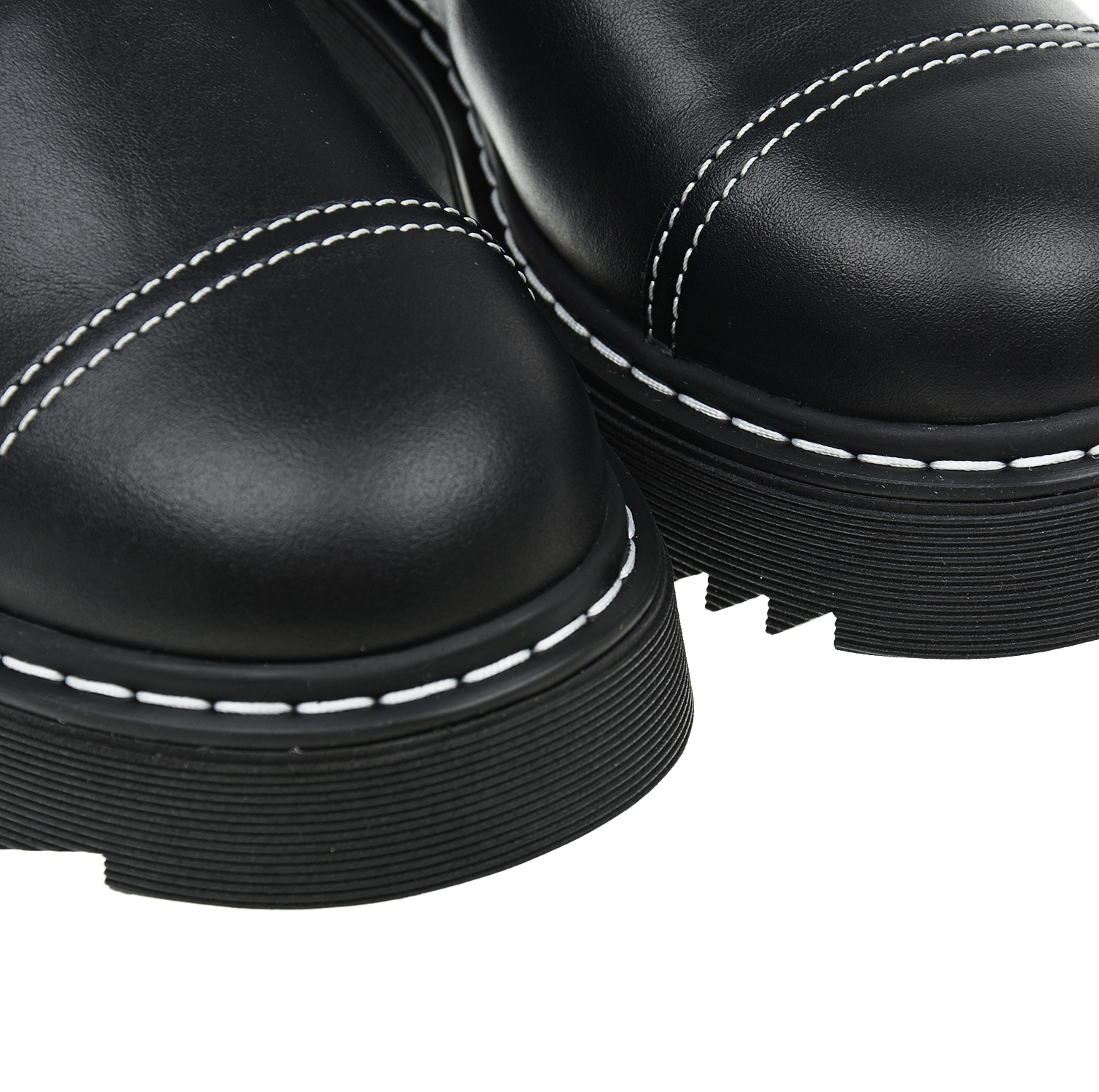 Высокие ботинки с белыми шнурками Emporio Armani детские, размер 34, цвет черный - фото 8