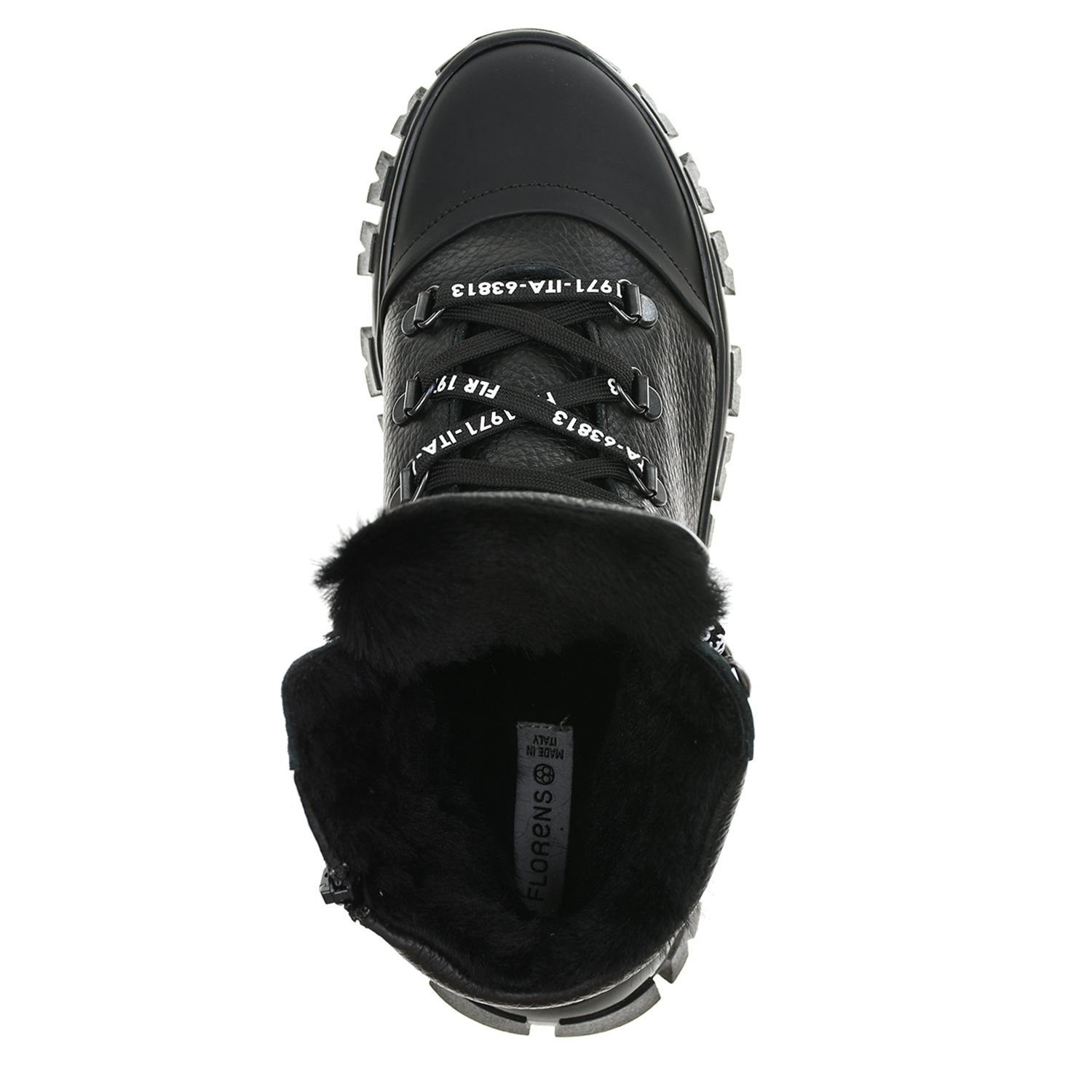 Высокие черные кроссовки на меху Florens детские, размер 30, цвет черный - фото 5