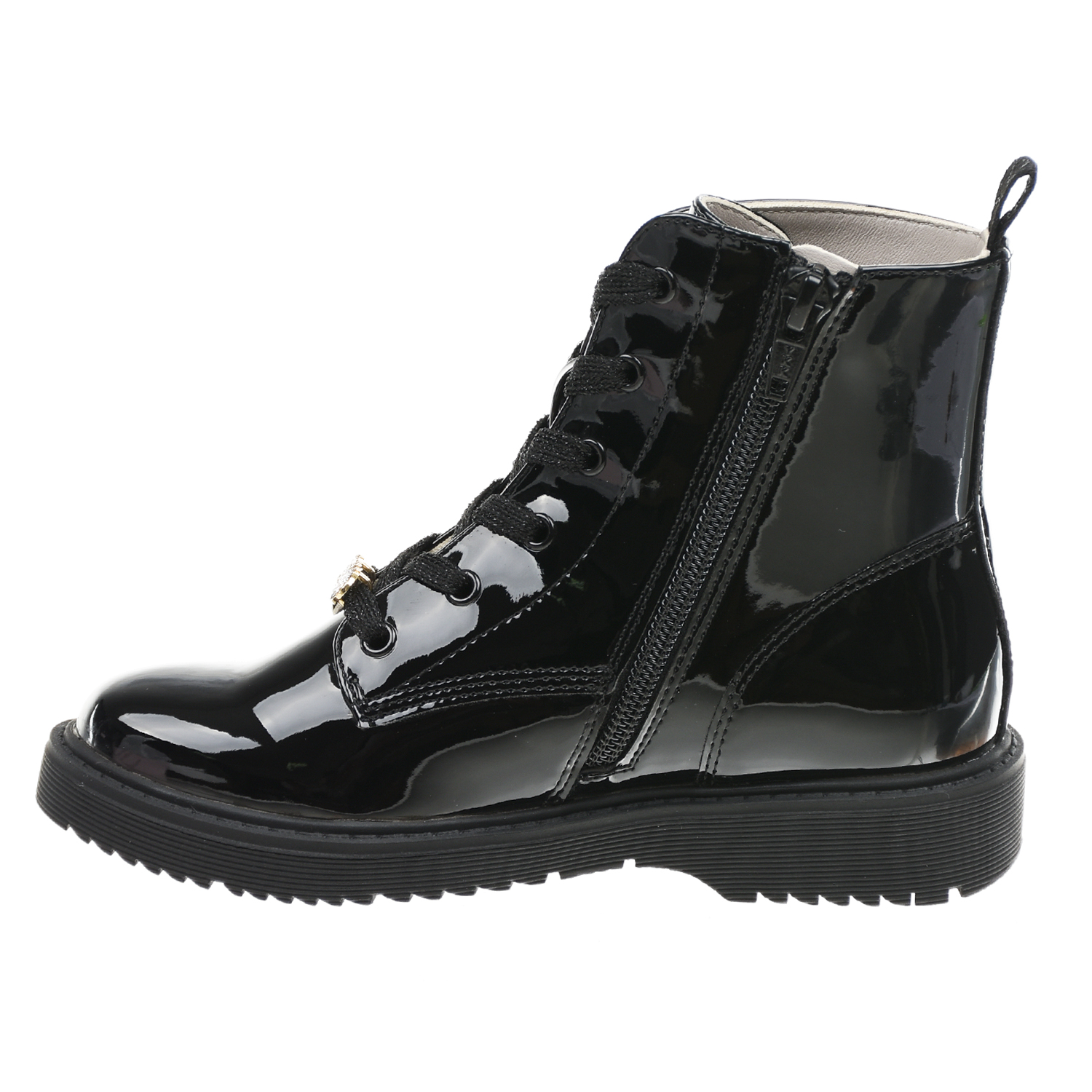 Черные лакированные ботинки Liu Jo детские, размер 32, цвет черный - фото 3