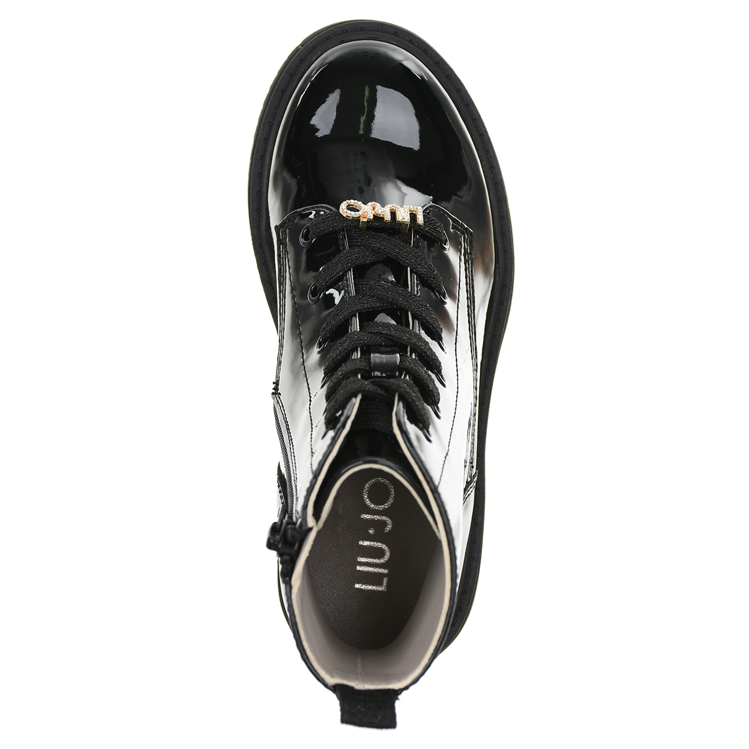 Черные лакированные ботинки Liu Jo детские, размер 32, цвет черный - фото 5