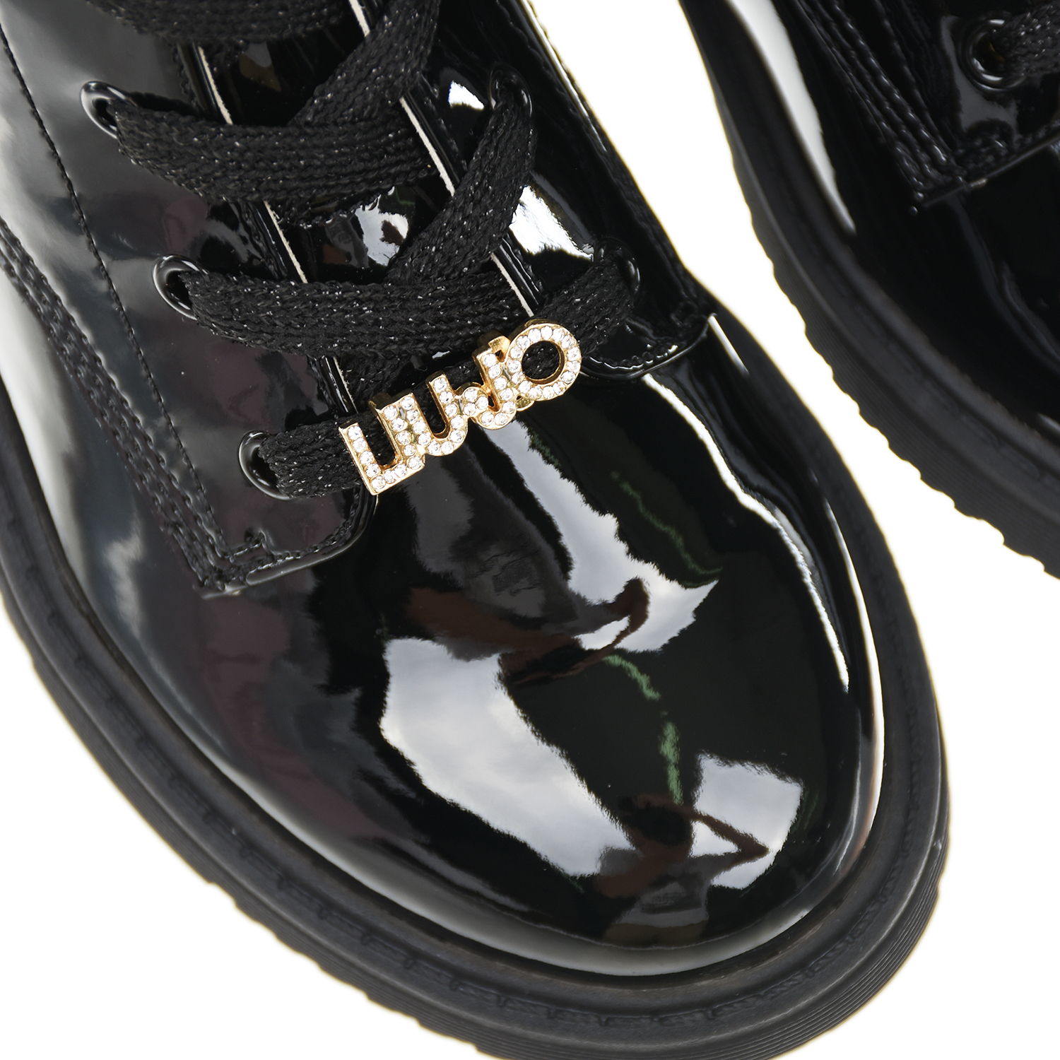 Черные лакированные ботинки Liu Jo детские, размер 29, цвет черный - фото 8
