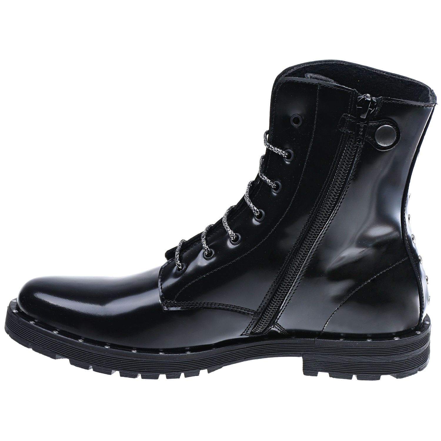 Черные ботинки с подкладкой из флиса Rondinella детские, размер 31, цвет черный - фото 4