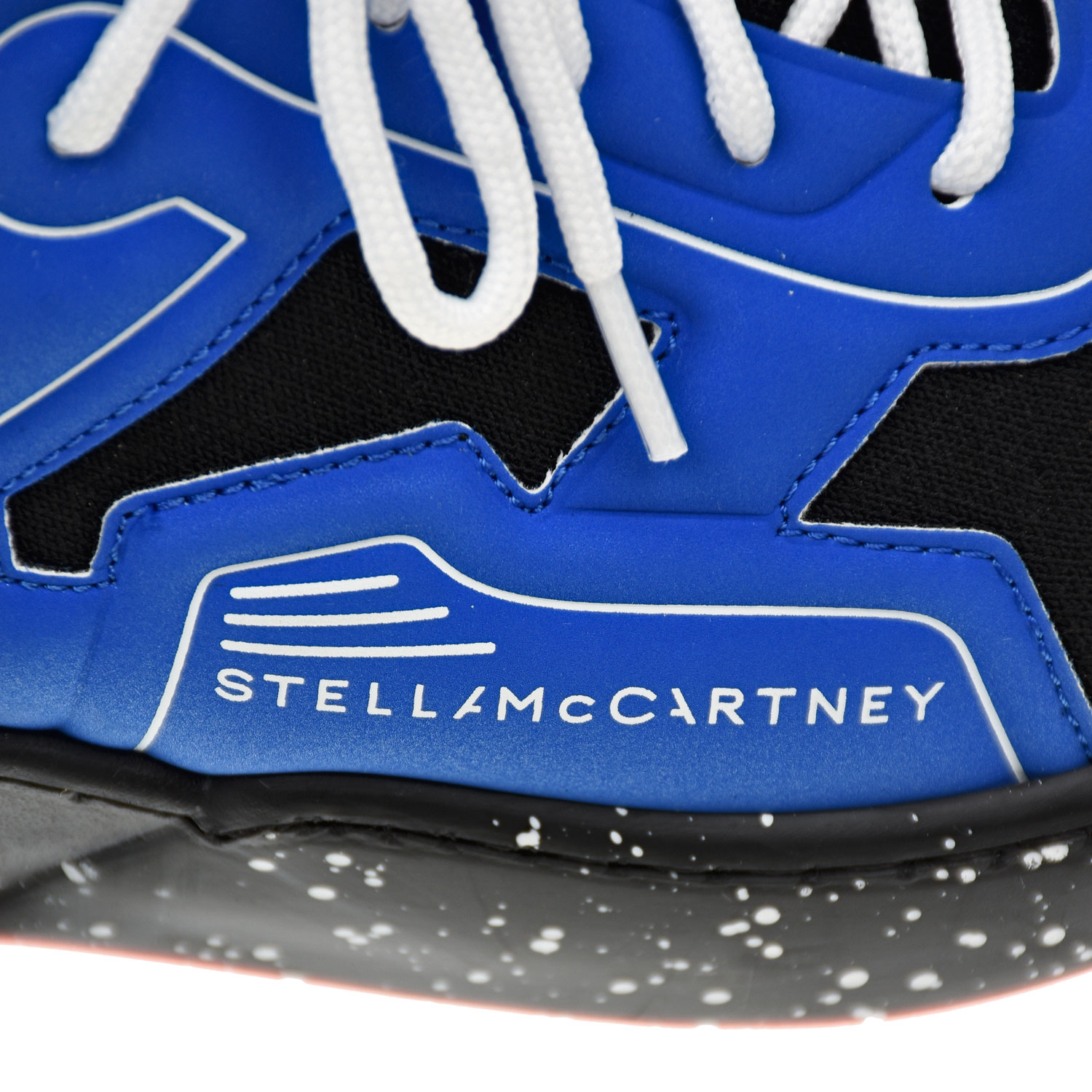 Синие кроссовки-носки с черными вставками Stella McCartney детские, размер 32, цвет синий - фото 6