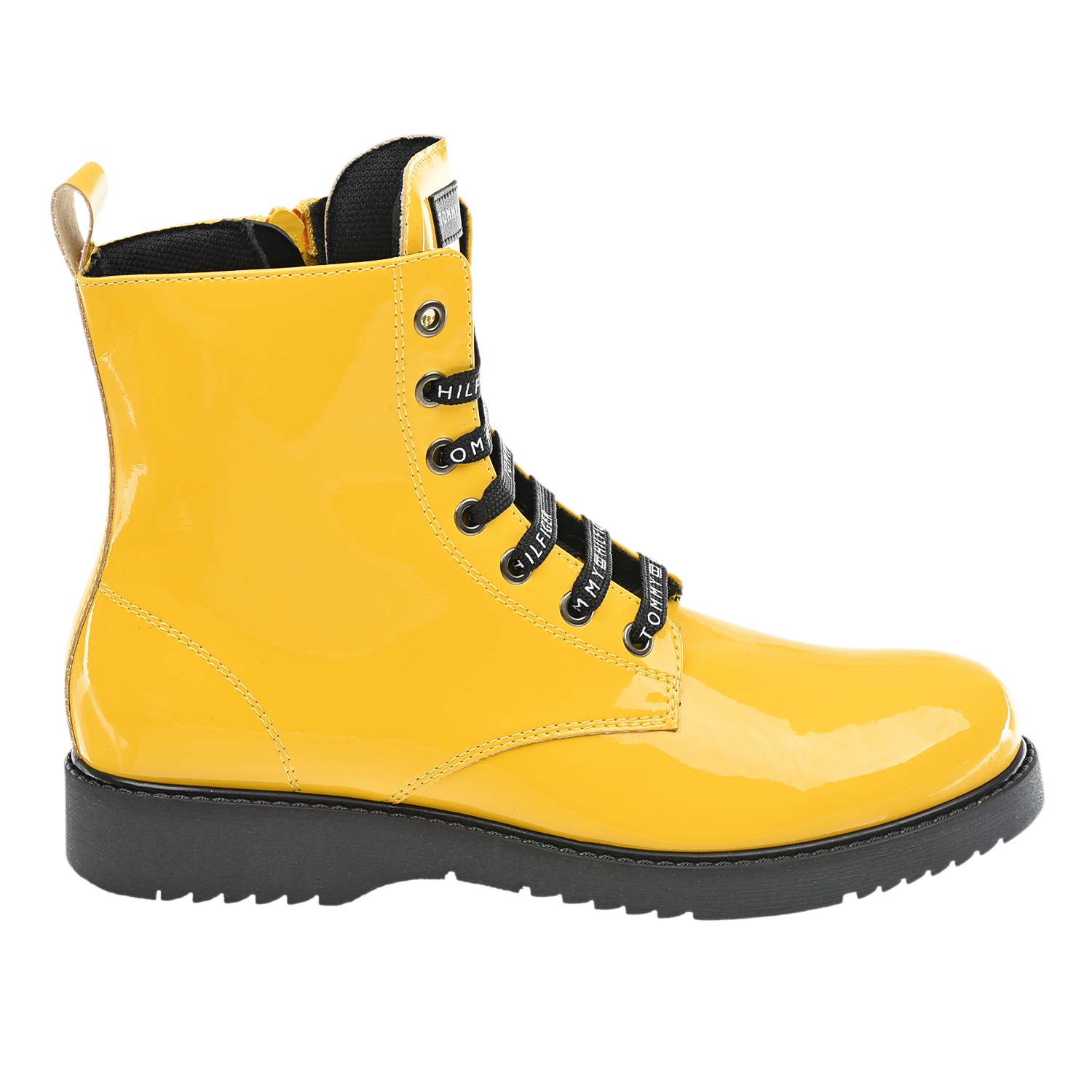 Высокие желтые ботинки Tommy Hilfiger детские, размер 30, цвет желтый - фото 2