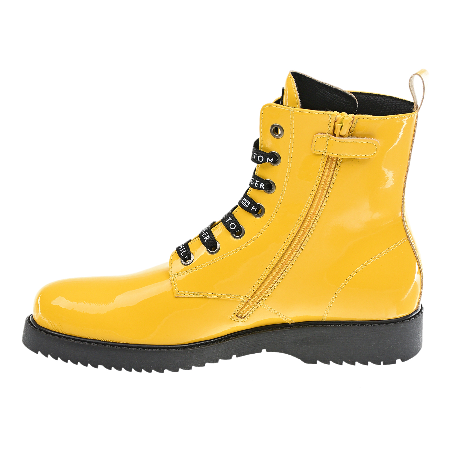 Высокие желтые ботинки Tommy Hilfiger детские, размер 30, цвет желтый - фото 4