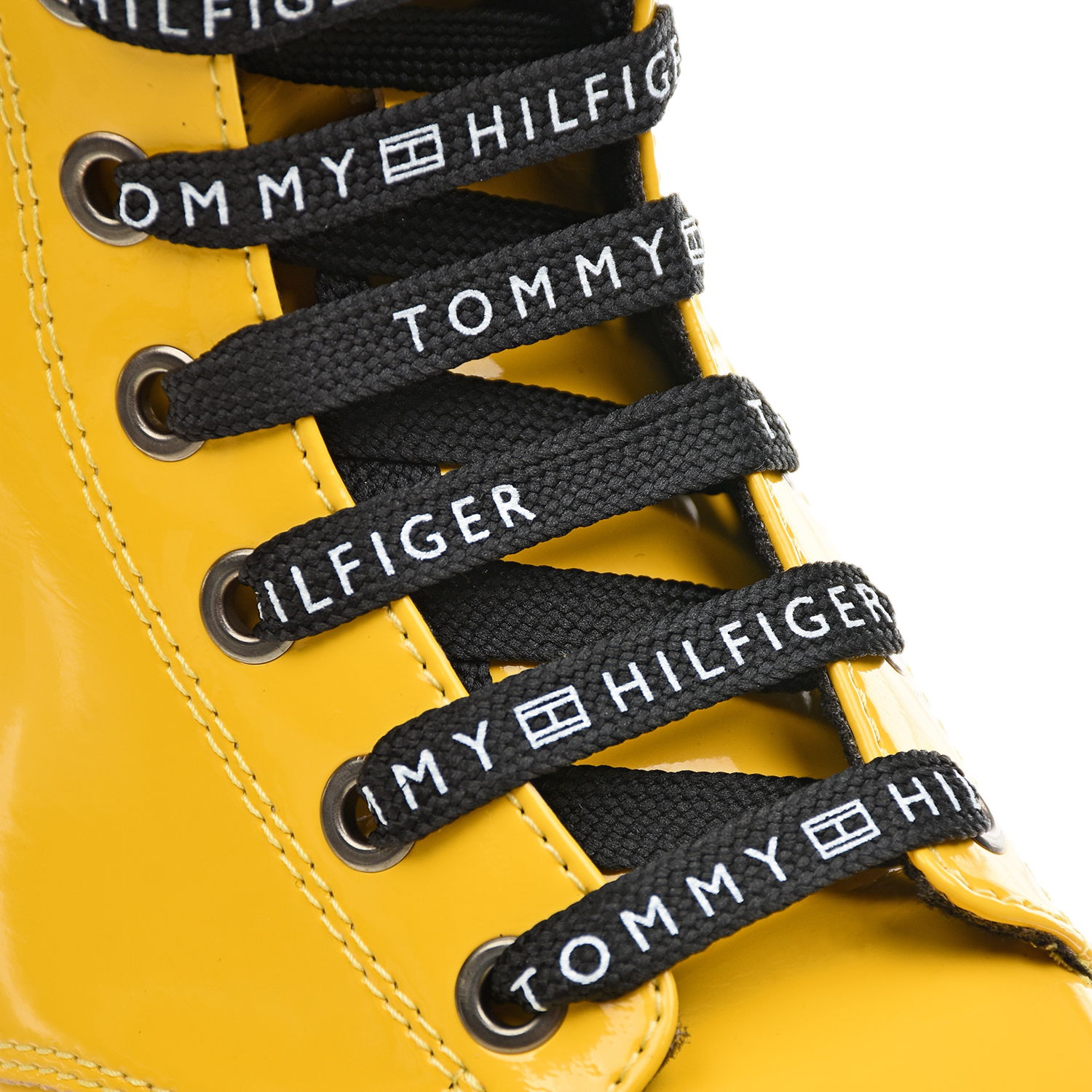 Высокие желтые ботинки Tommy Hilfiger детские, размер 30, цвет желтый - фото 7