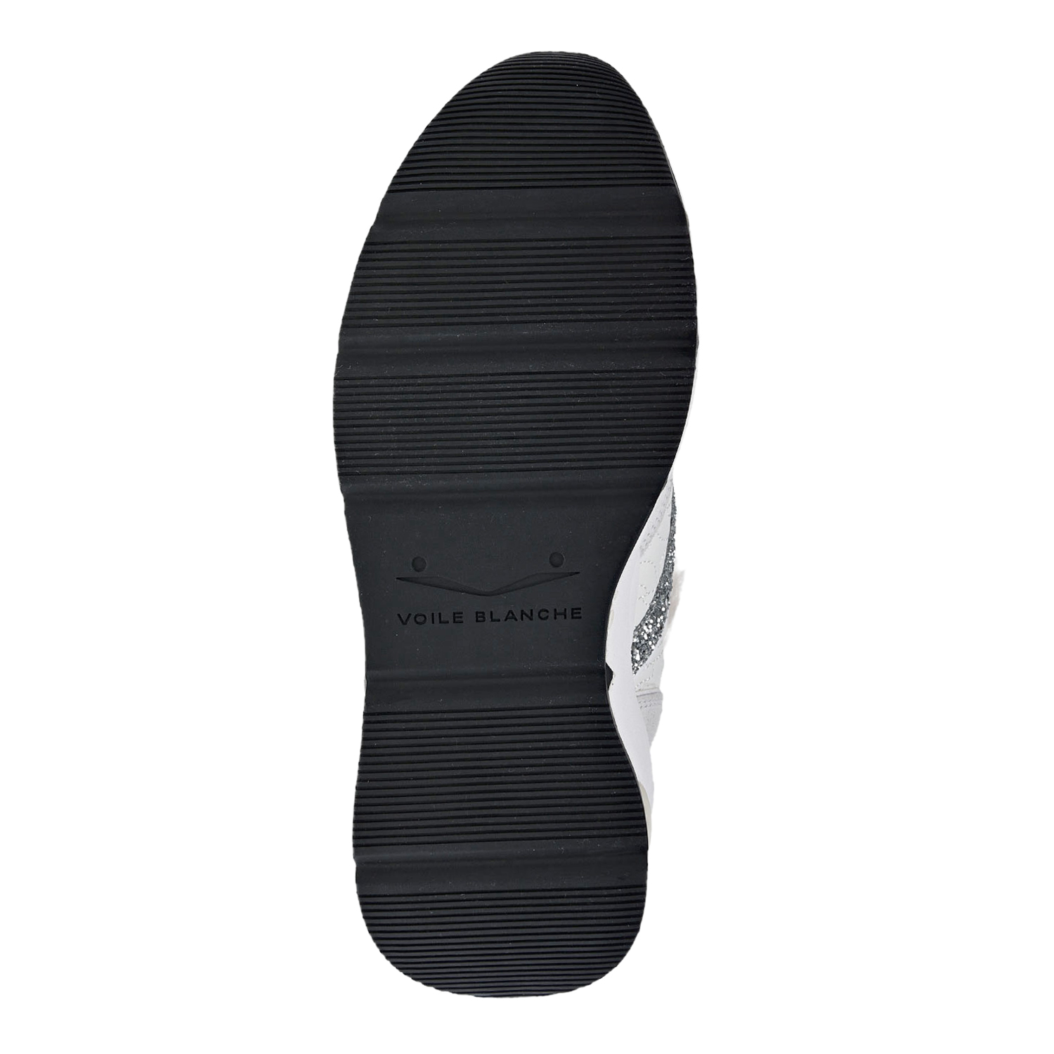 Светло-серые кроссовки со вставками из глиттера Voile blanche, размер 37, цвет нет цвета - фото 5