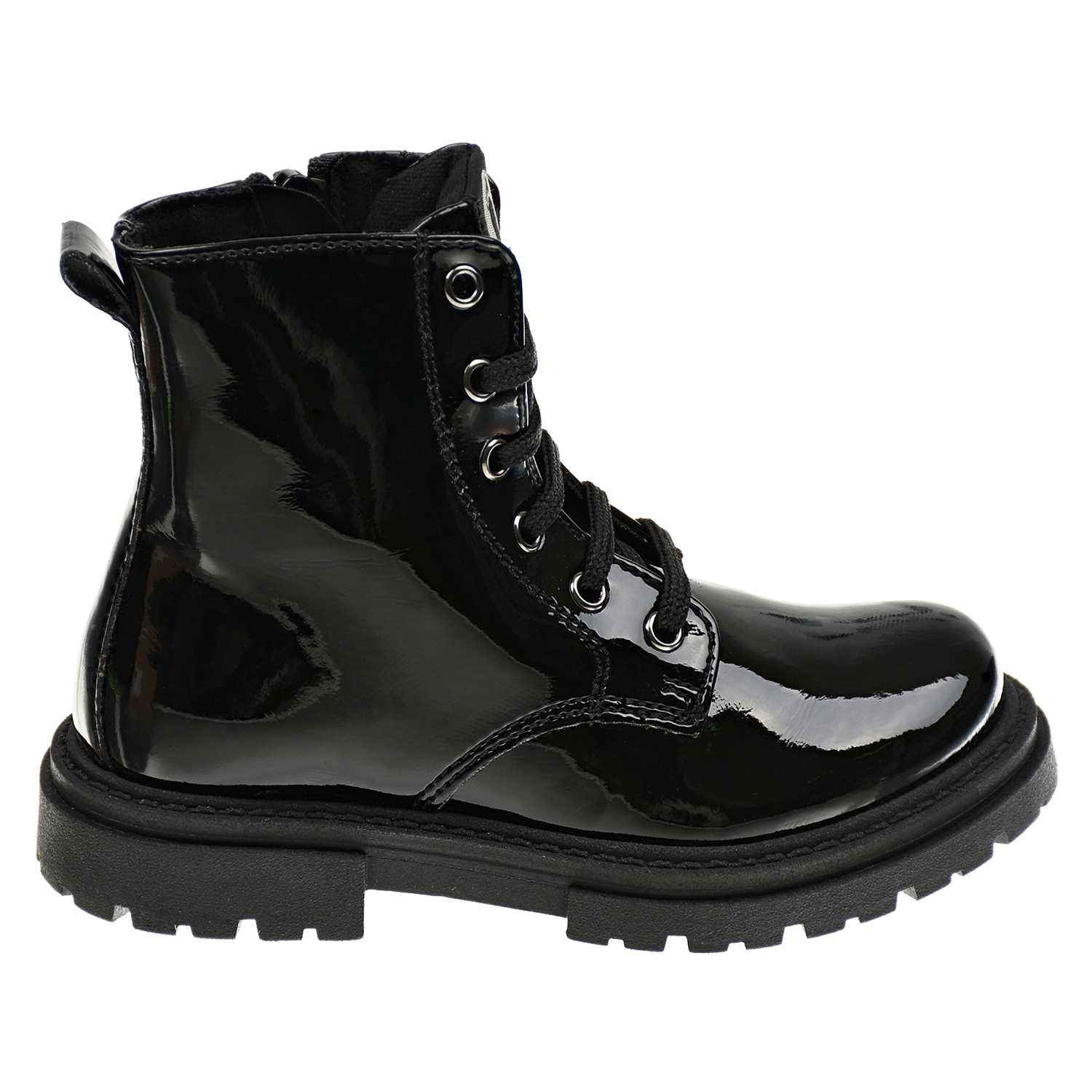Черные лаковые ботинки Walkey детские, размер 25, цвет черный - фото 2