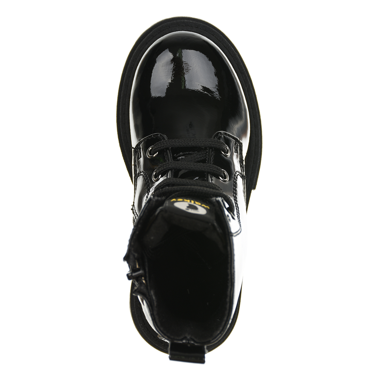 Черные лаковые ботинки Walkey детские, размер 25, цвет черный - фото 5