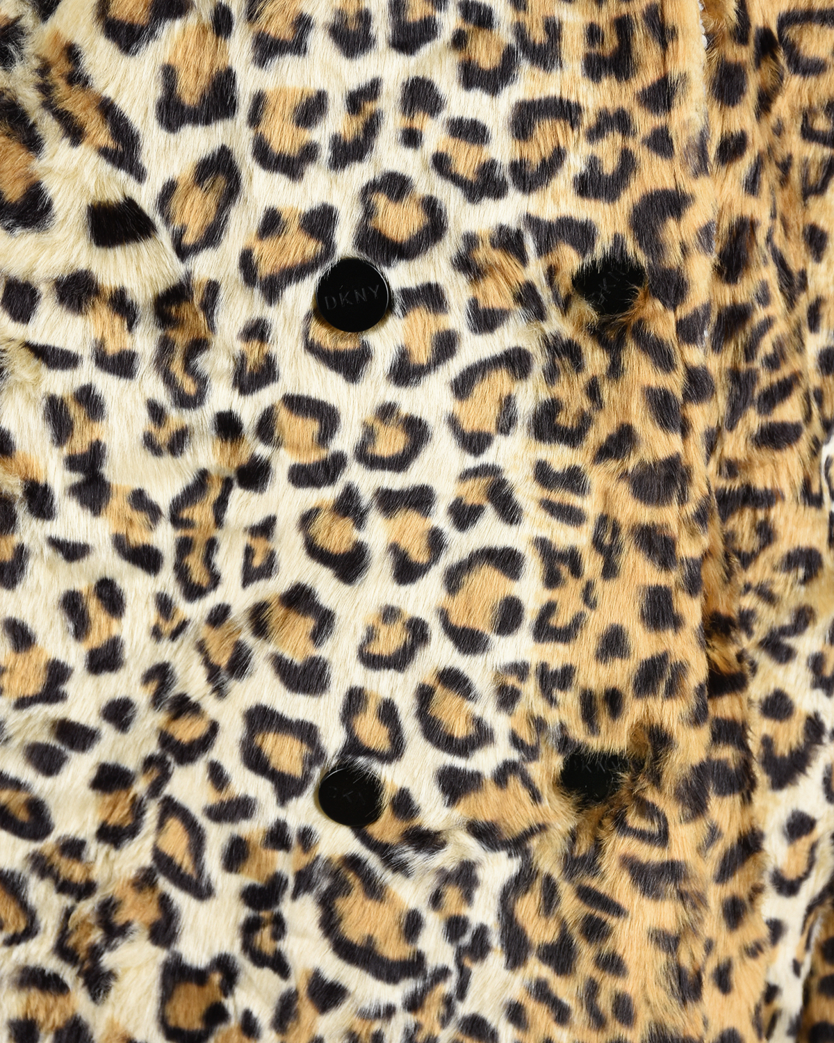 Полушубок с леопардовым принтом DKNY детский, размер 176, цвет леопардовый - фото 5