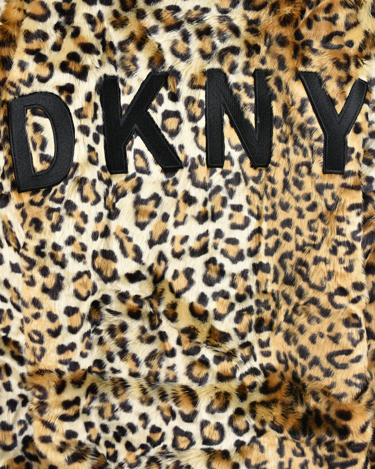 Полушубок с леопардовым принтом DKNY детский, размер 176, цвет леопардовый - фото 6
