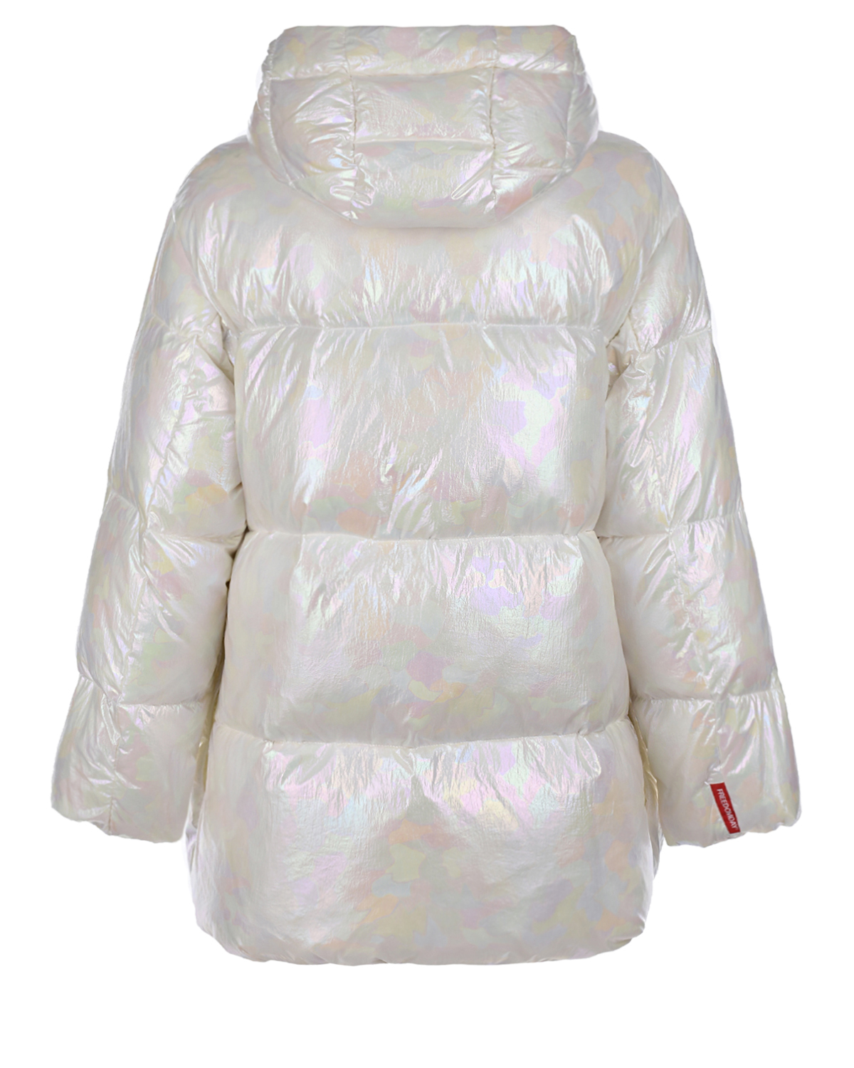 Белая перламутровая куртка женская