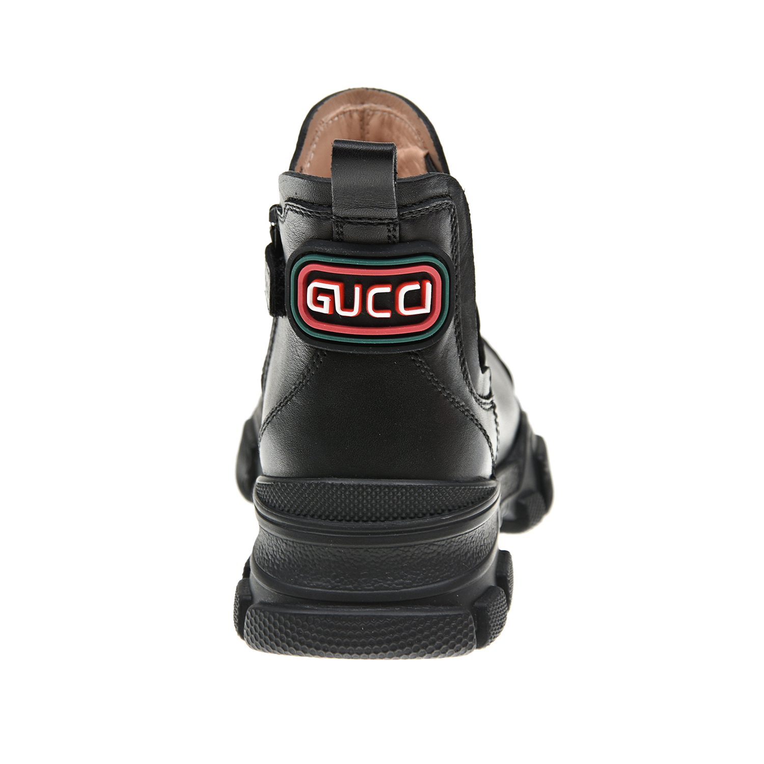 Ботинки на массивной подошве GUCCI детские, размер 29, цвет черный - фото 3