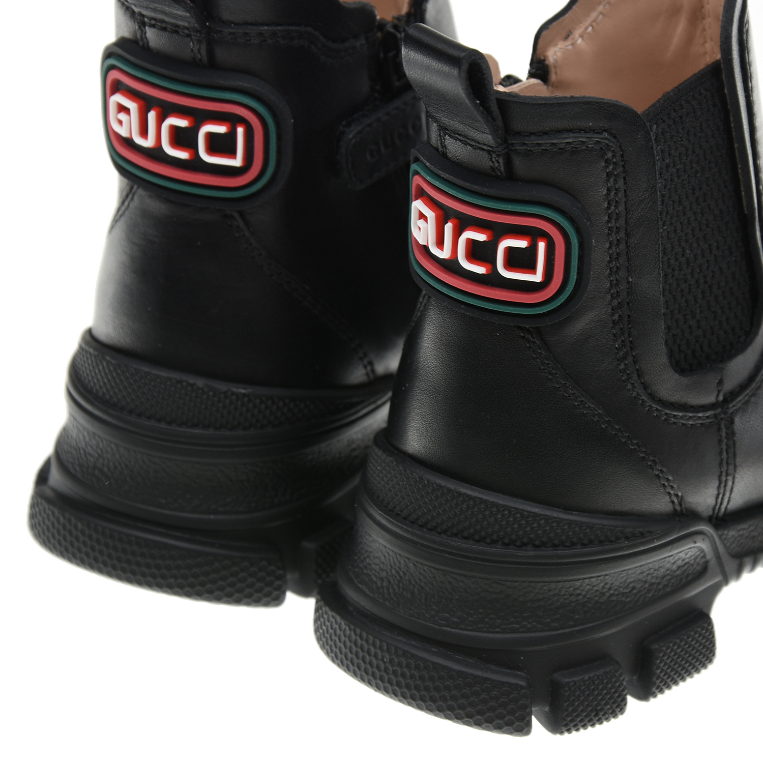 Ботинки на массивной подошве GUCCI детские, размер 29, цвет черный - фото 8