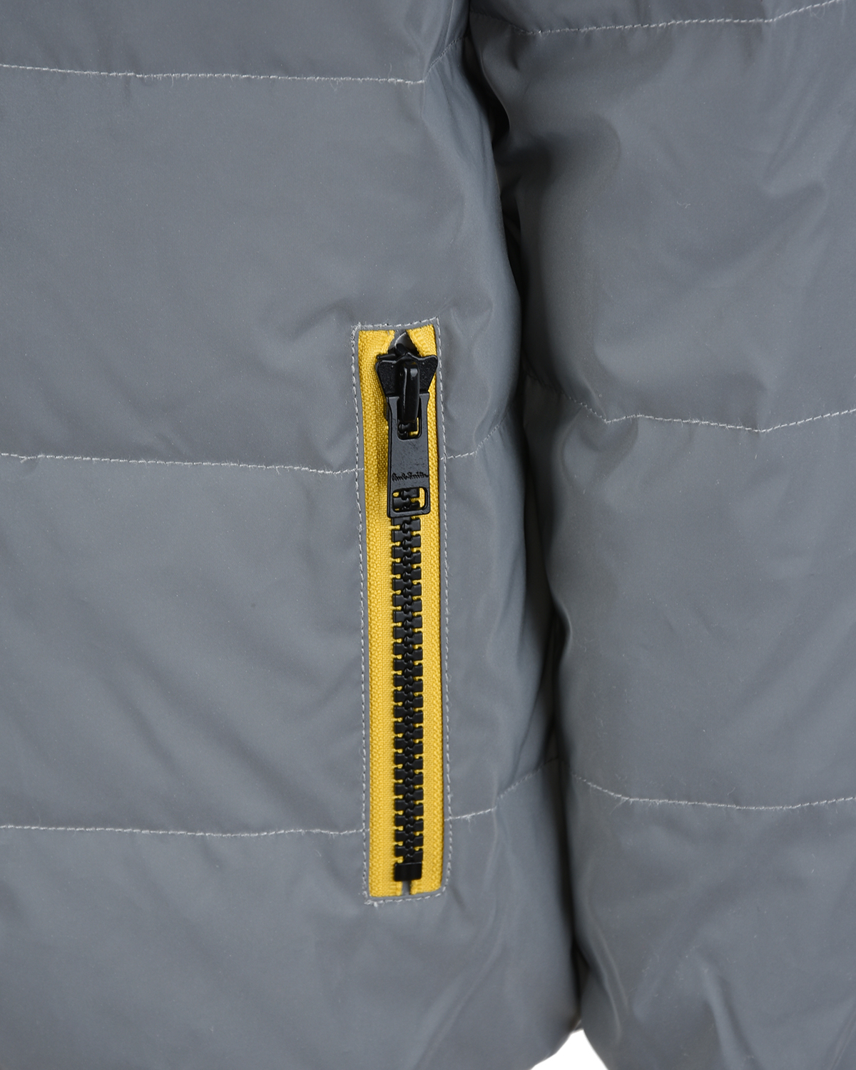 Двухстороняя куртка-пуховик Paul Smith детская, размер 104, цвет серый - фото 7
