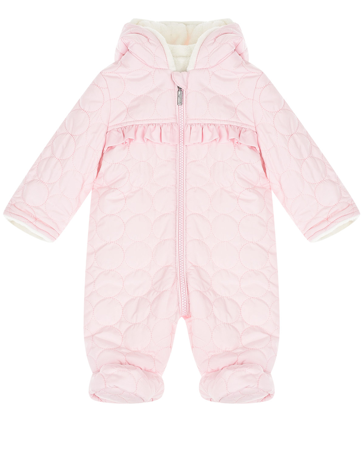 Розовый комбинезон с оборкой Sanetta Kidswear детский, размер 56 - фото 1