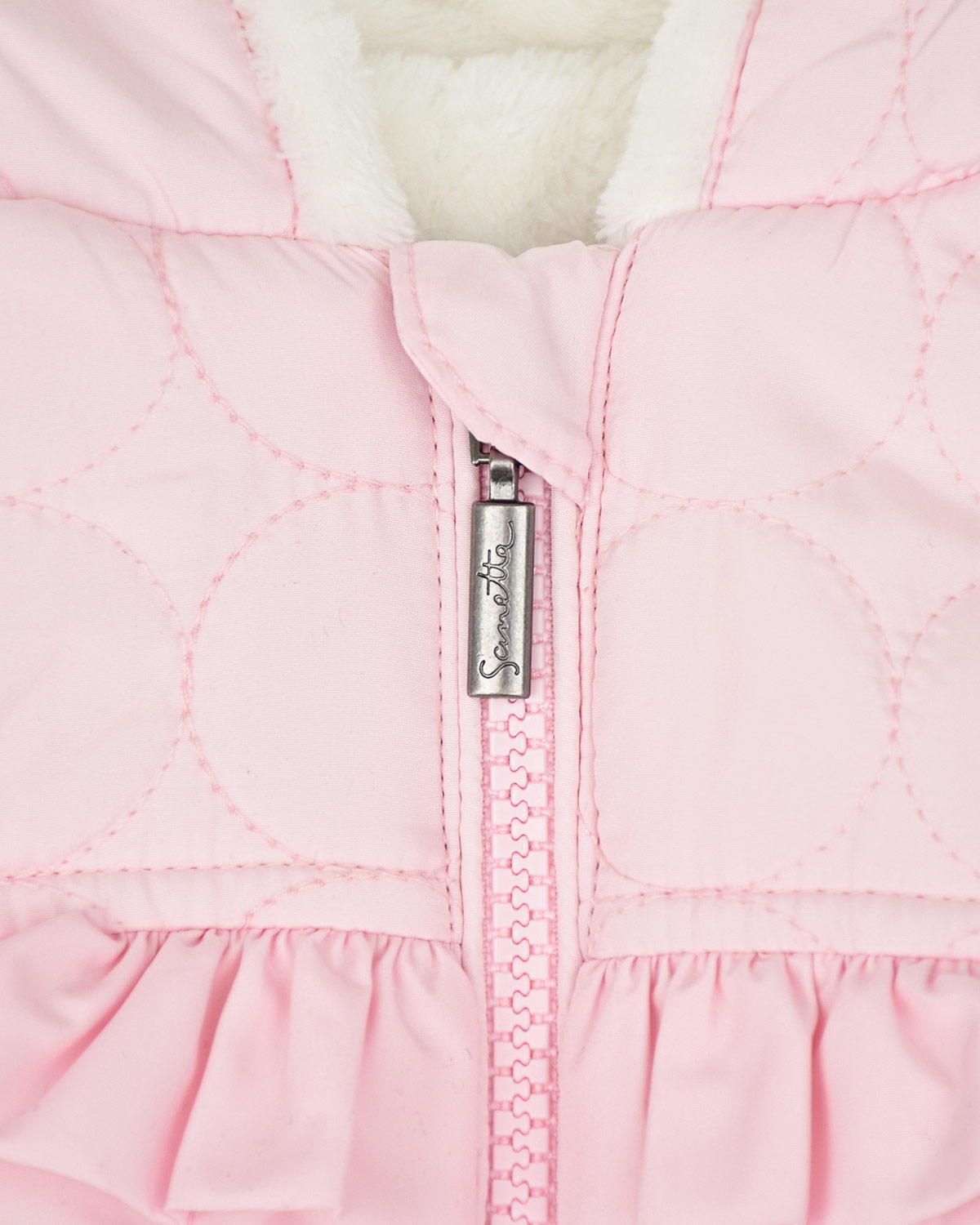 Розовый комбинезон с оборкой Sanetta Kidswear детский, размер 56 - фото 3